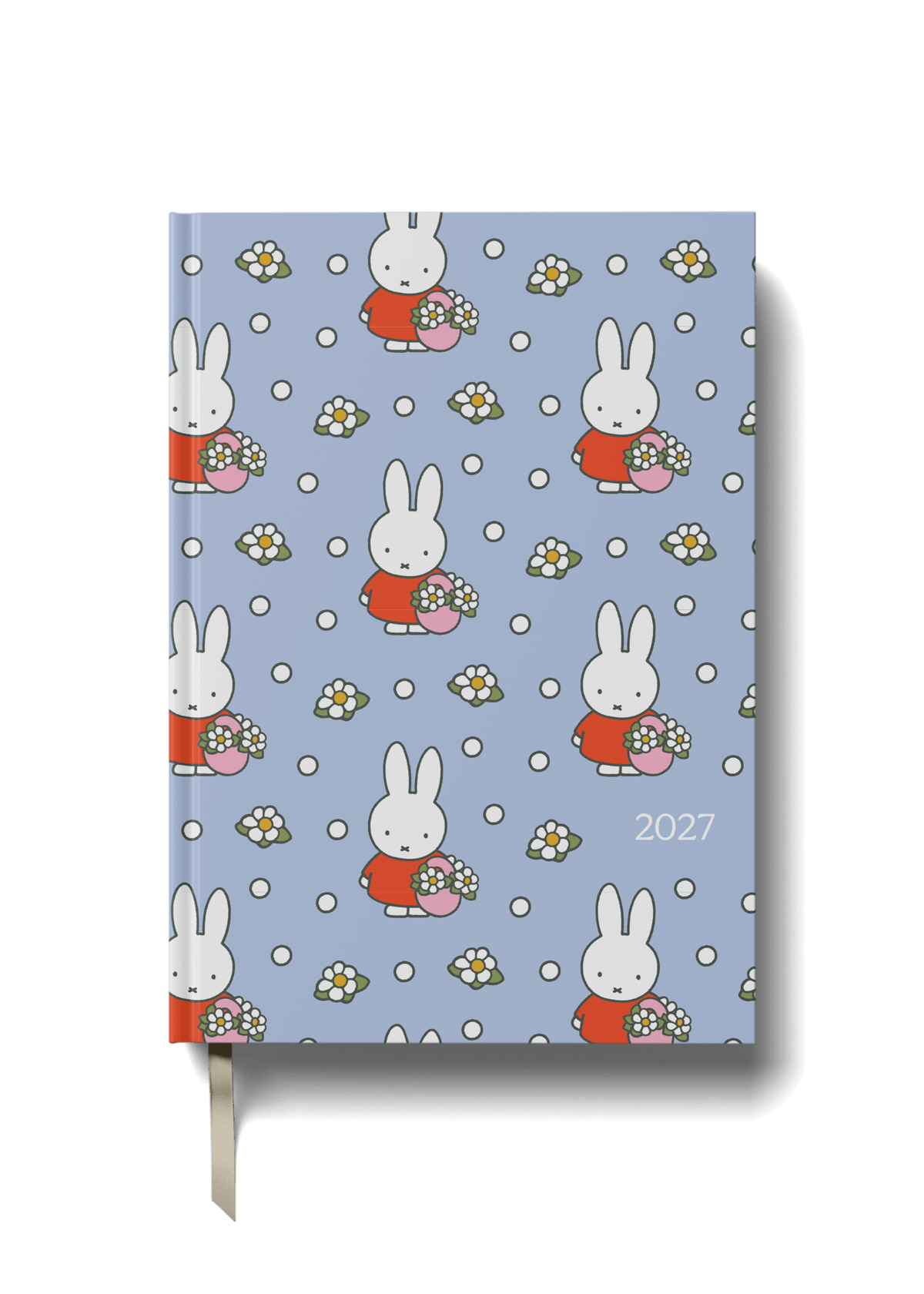 Miffy 2027 A5 diary in Blue Flowers design