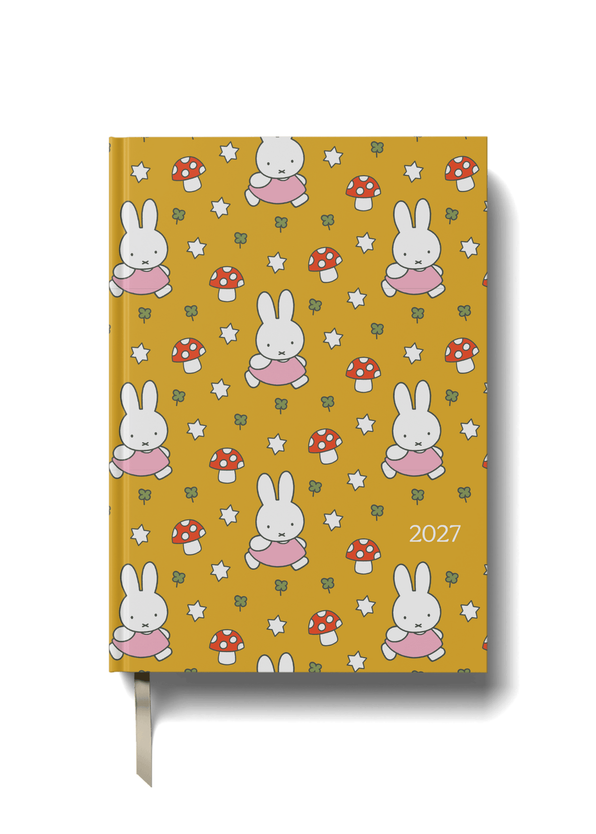 Miffy 2027 A5 diary in Yellow Toadstools design