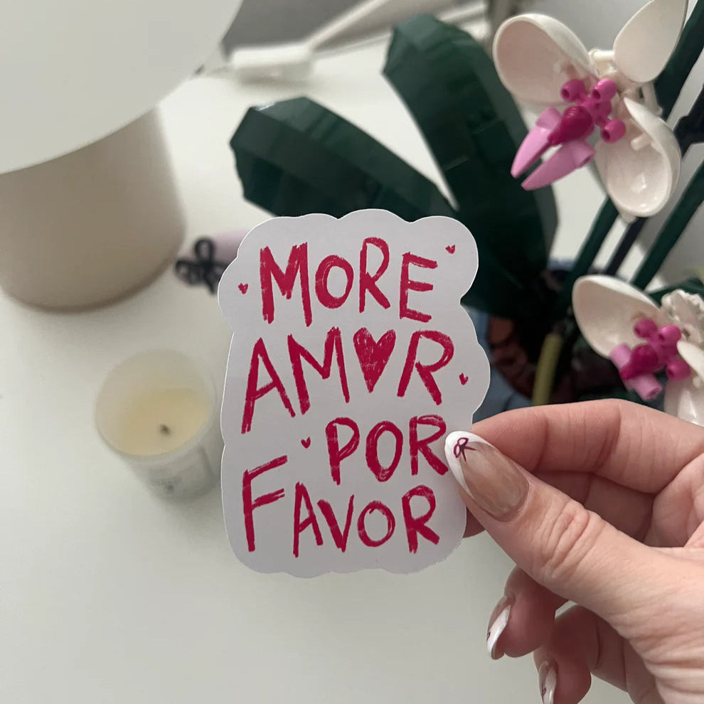 More Amor Por Favor Sticker