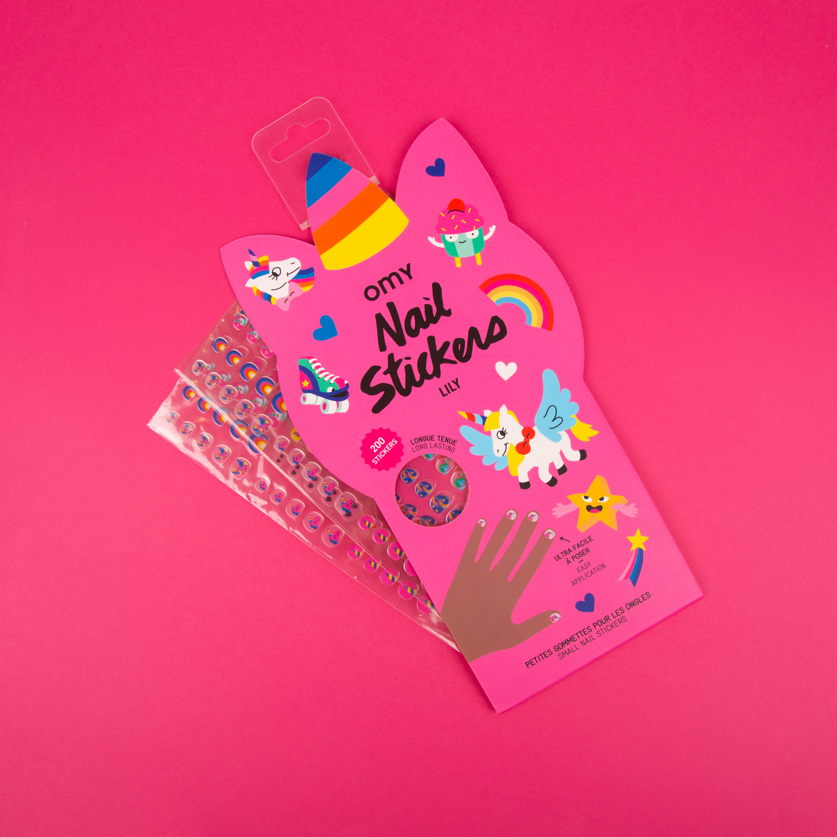 OMY Lily unicorn nail sticker sheets