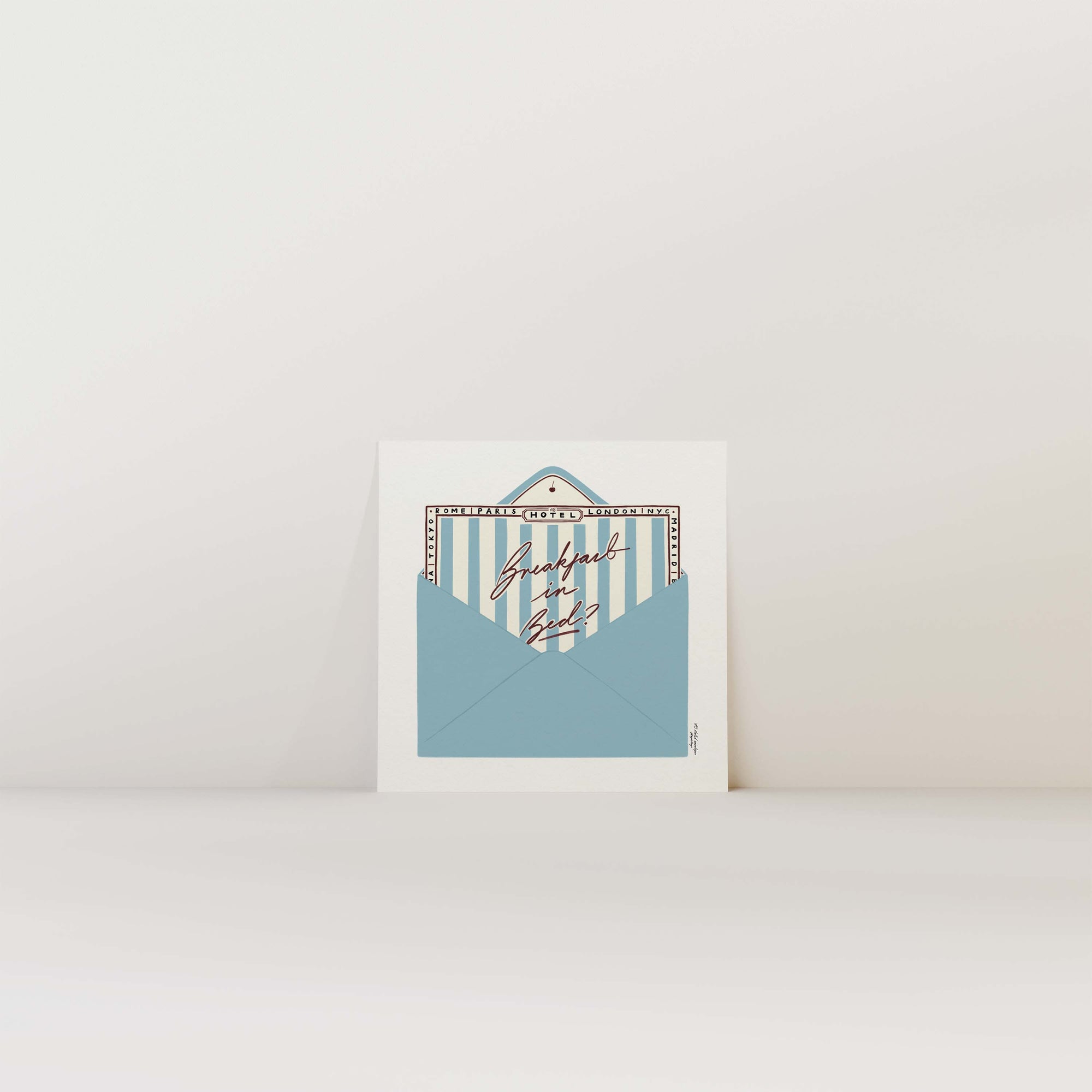 Breakfast in Bed Print - Square 10x10
