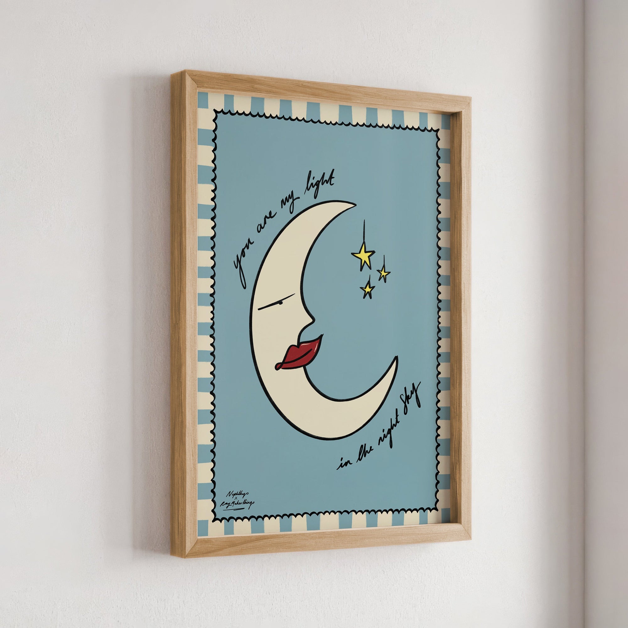 'You are my light in the night Sky' Print - A4