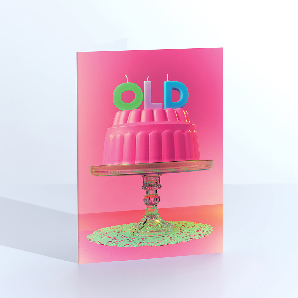Old Cake Greeting Card