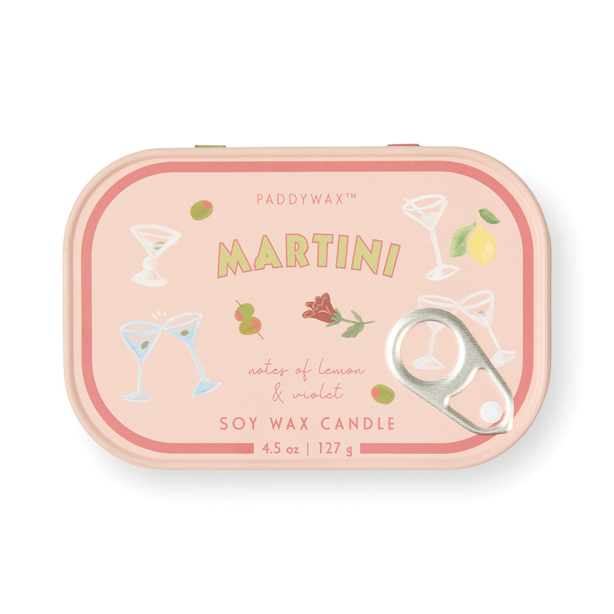 Bistro Tinned Candle - Martini, Lemon & Violet