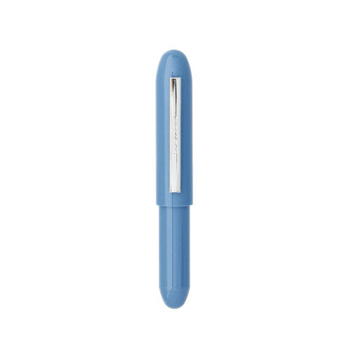 Hightide Penco Bullet ballpoint pen in light blue brushed metal