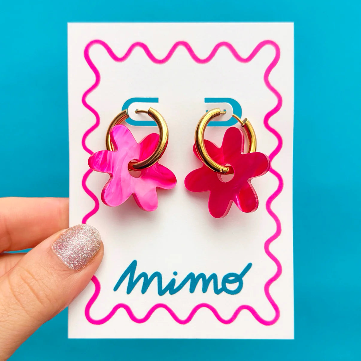 Flower Hoops - Cherry Sundae