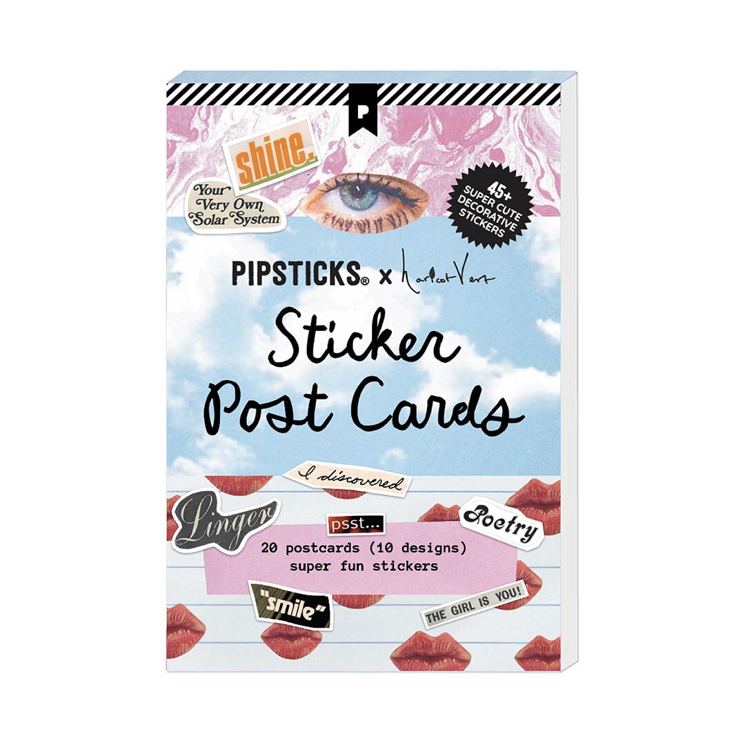 Pipsticks x Haricot Vert Daydreams Sticker Postcard Book cover
