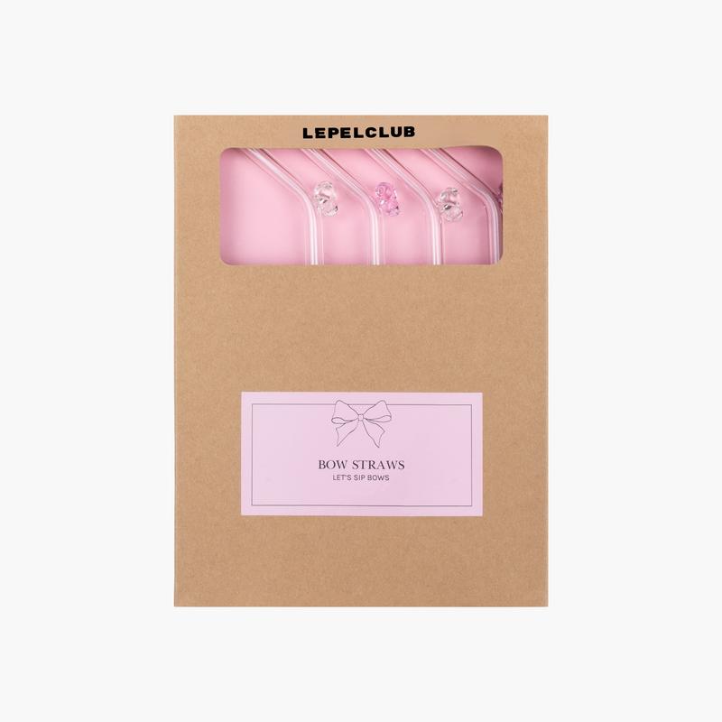 Lepel Club Glass Bow Straws