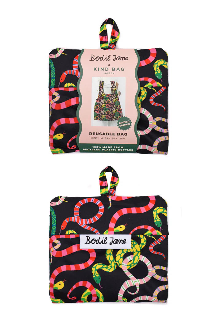 Bodil Jane | Sizzling Snakes Reusable Bag