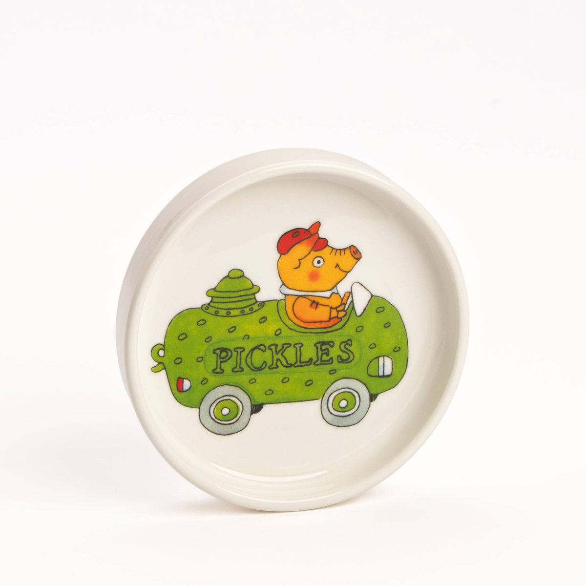Magpie x Richard Scarry PickleCar Round Trinket Dish