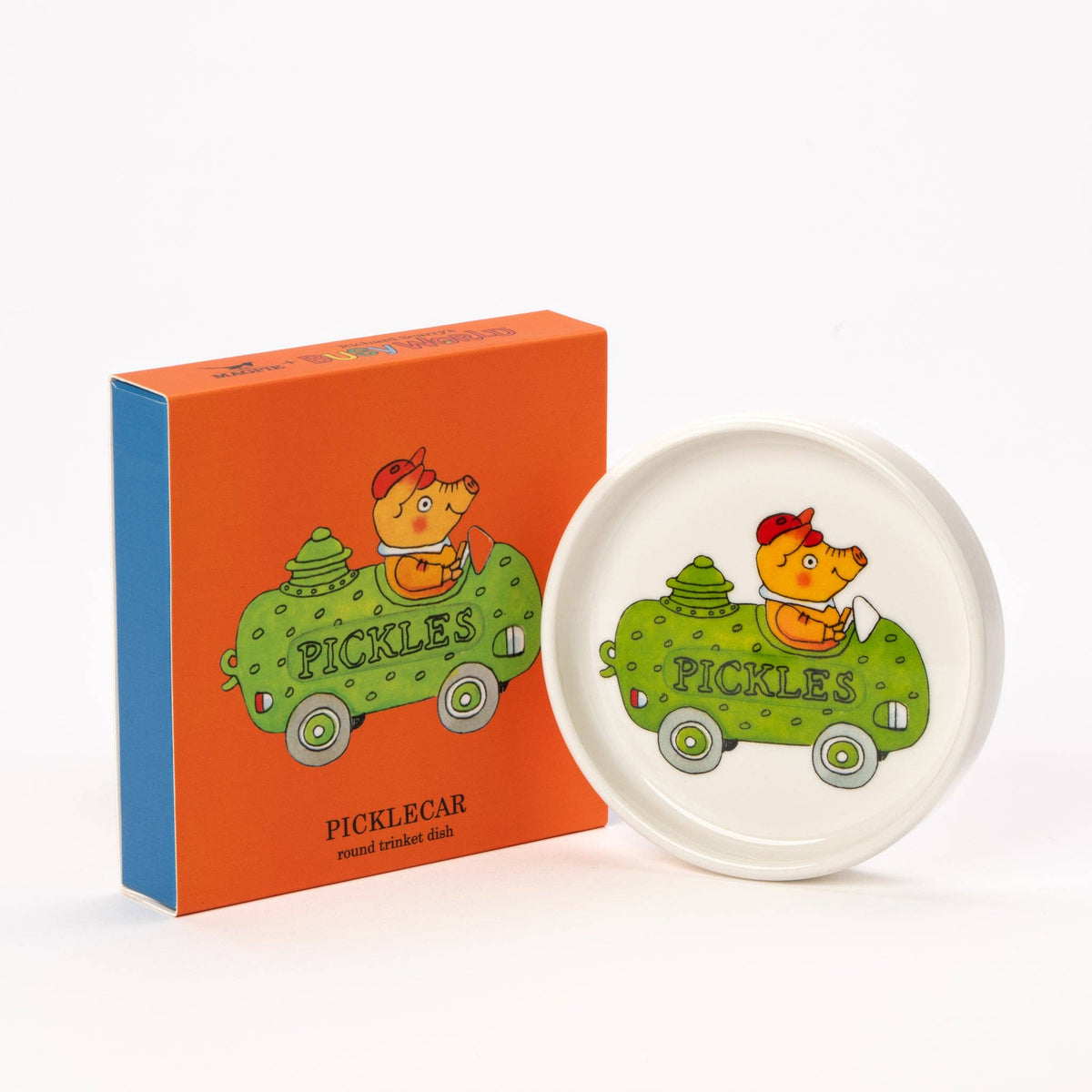 Magpie x Richard Scarry PickleCar Round Trinket Dish