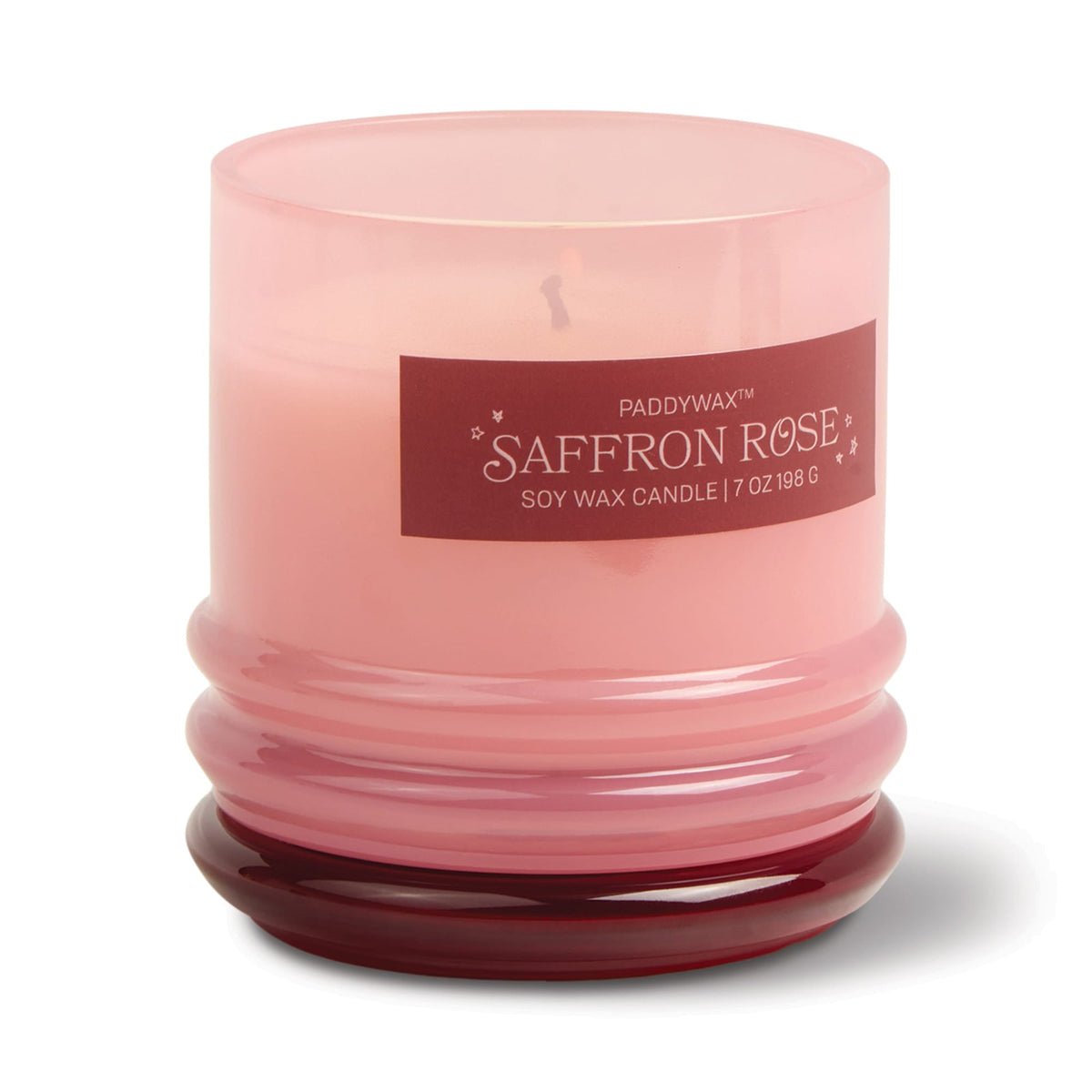 Stack Glass Candle - Saffron Rose
