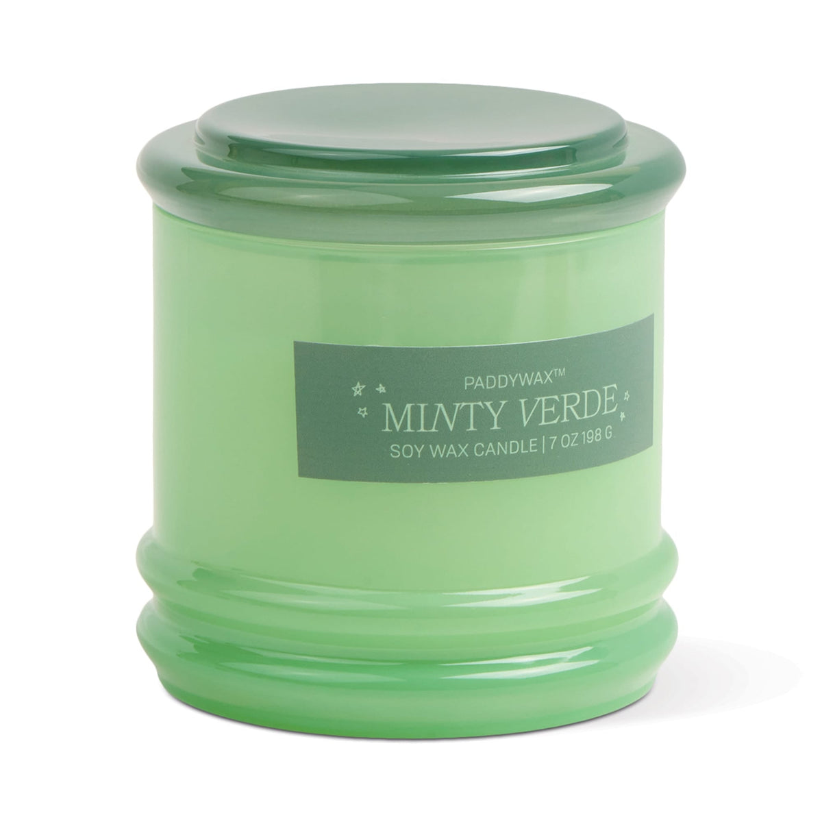 Stack Glass Candle - Minty Verde