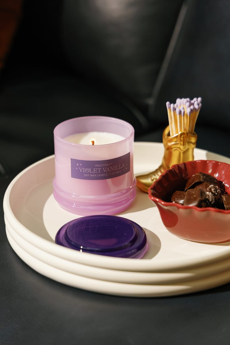 Stack Glass Candle - Violet Vanilla