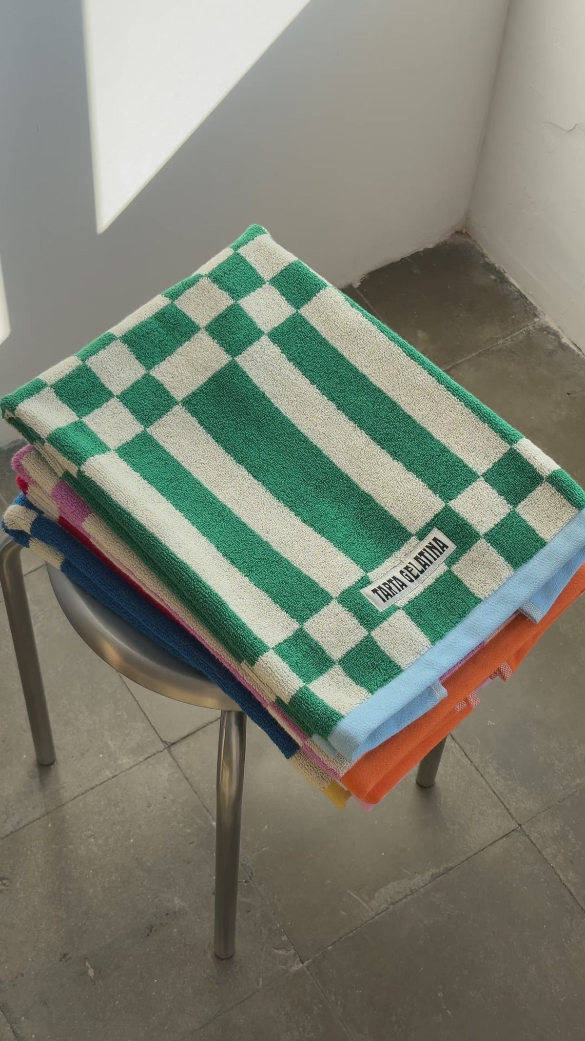 Marina bath towel green by Tarta Gelatina, photo 6