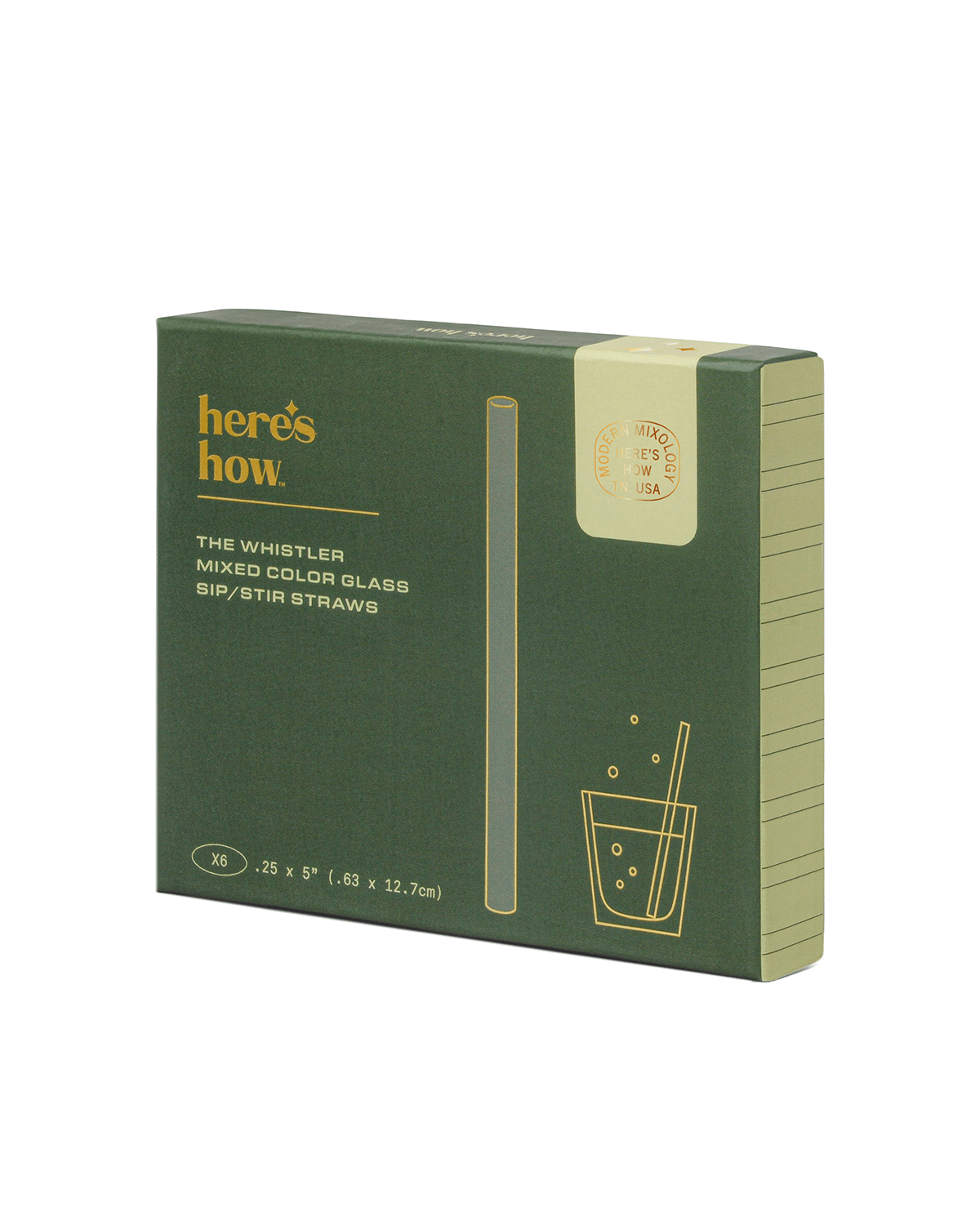 The Whistler Glass Straws - Set of 6