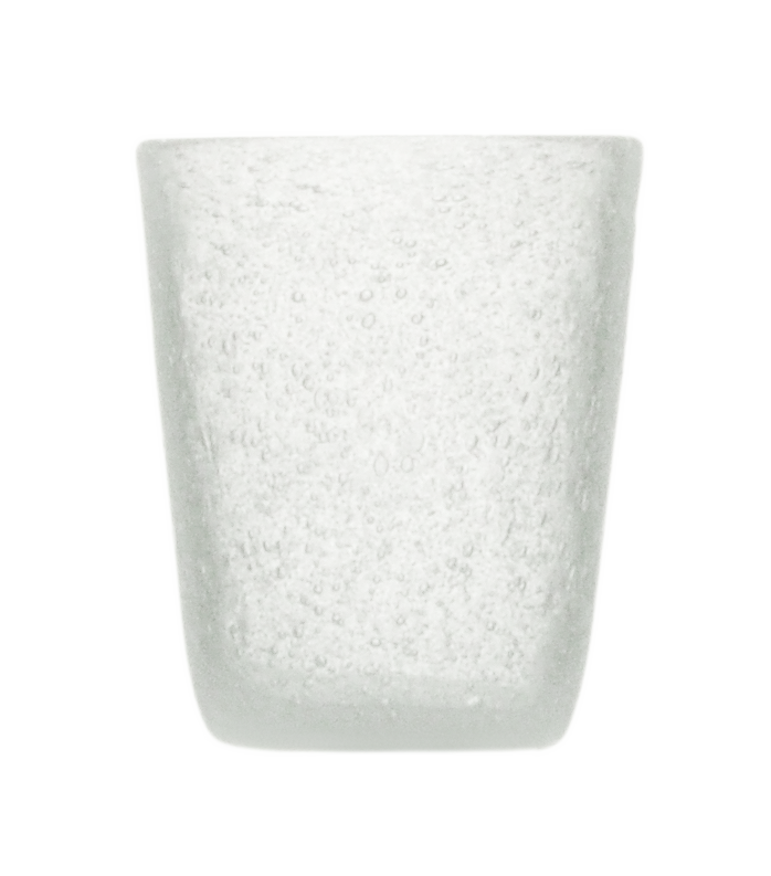 Memento Glass Tumbler - White Transparent