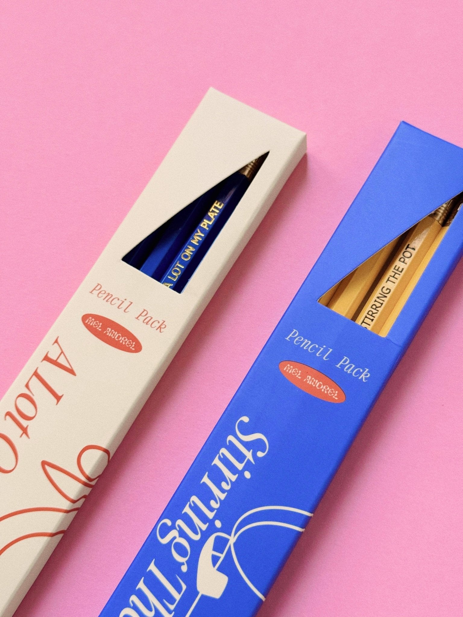 A Lot On My Plate Pencil 4 Pack - Mel Andrel Modern Love Store Glasgow