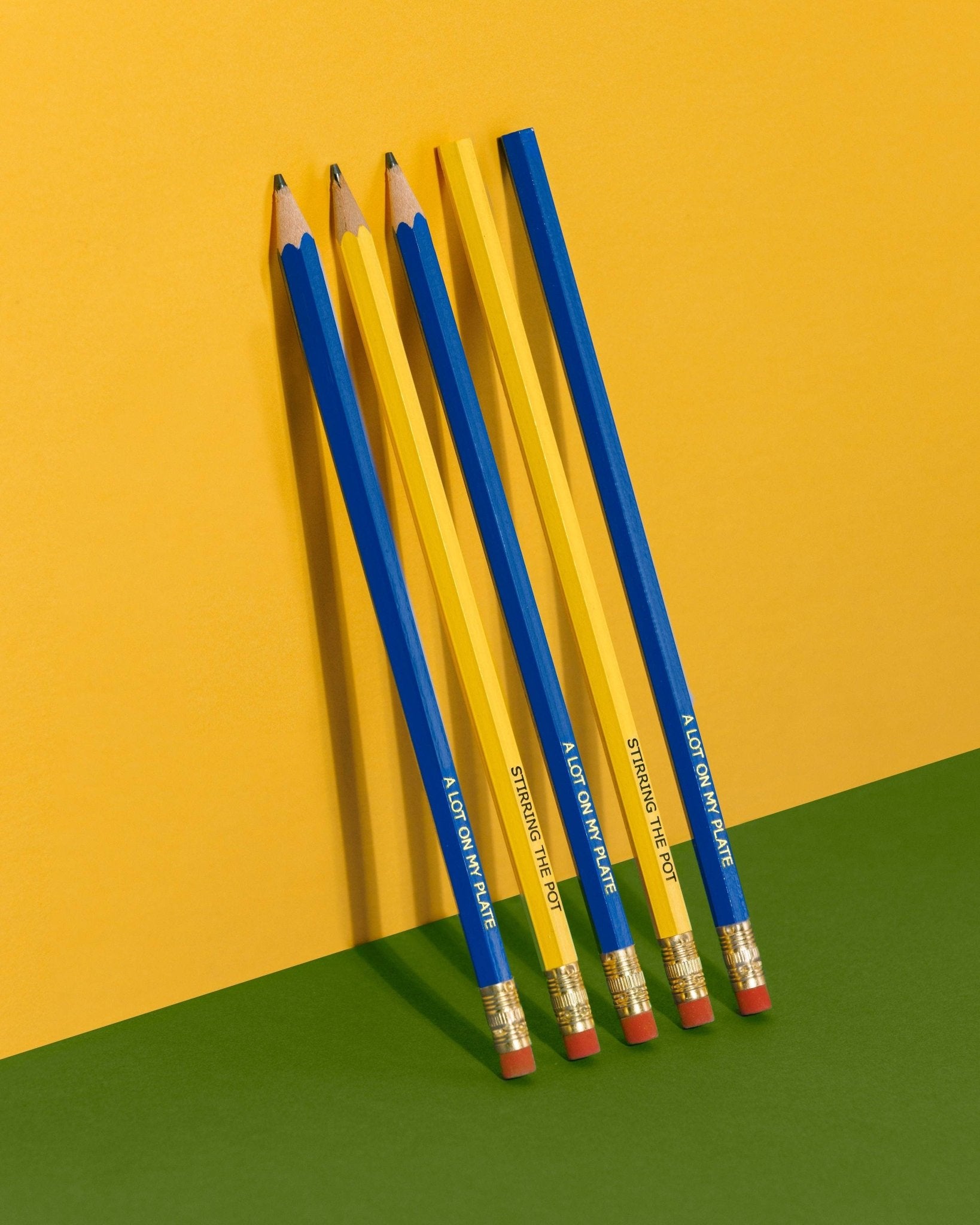 A Lot On My Plate Pencil 4 Pack - Mel Andrel Modern Love Store Glasgow