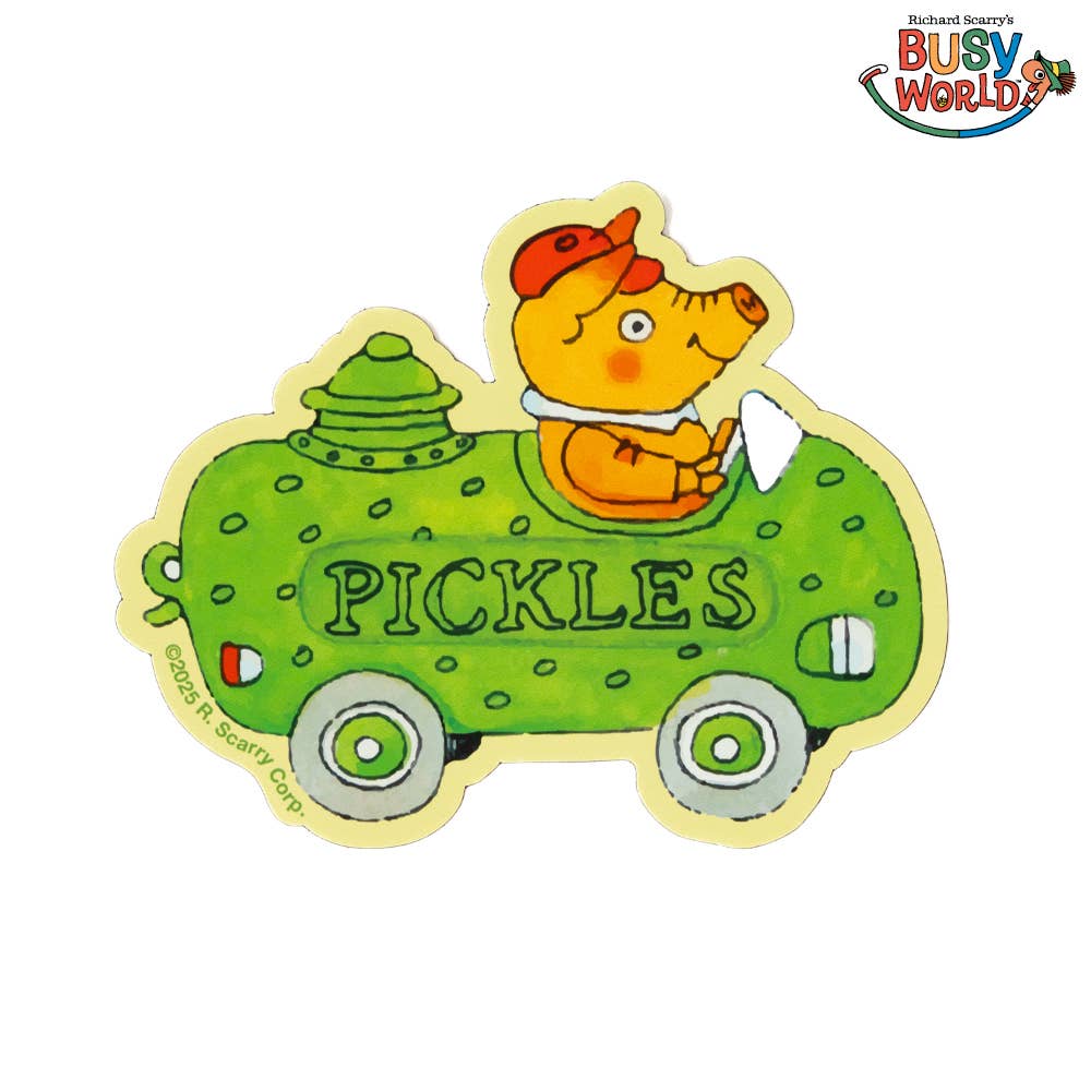 Pickle Car Magnet by Three Potato Four x Richard Scarry