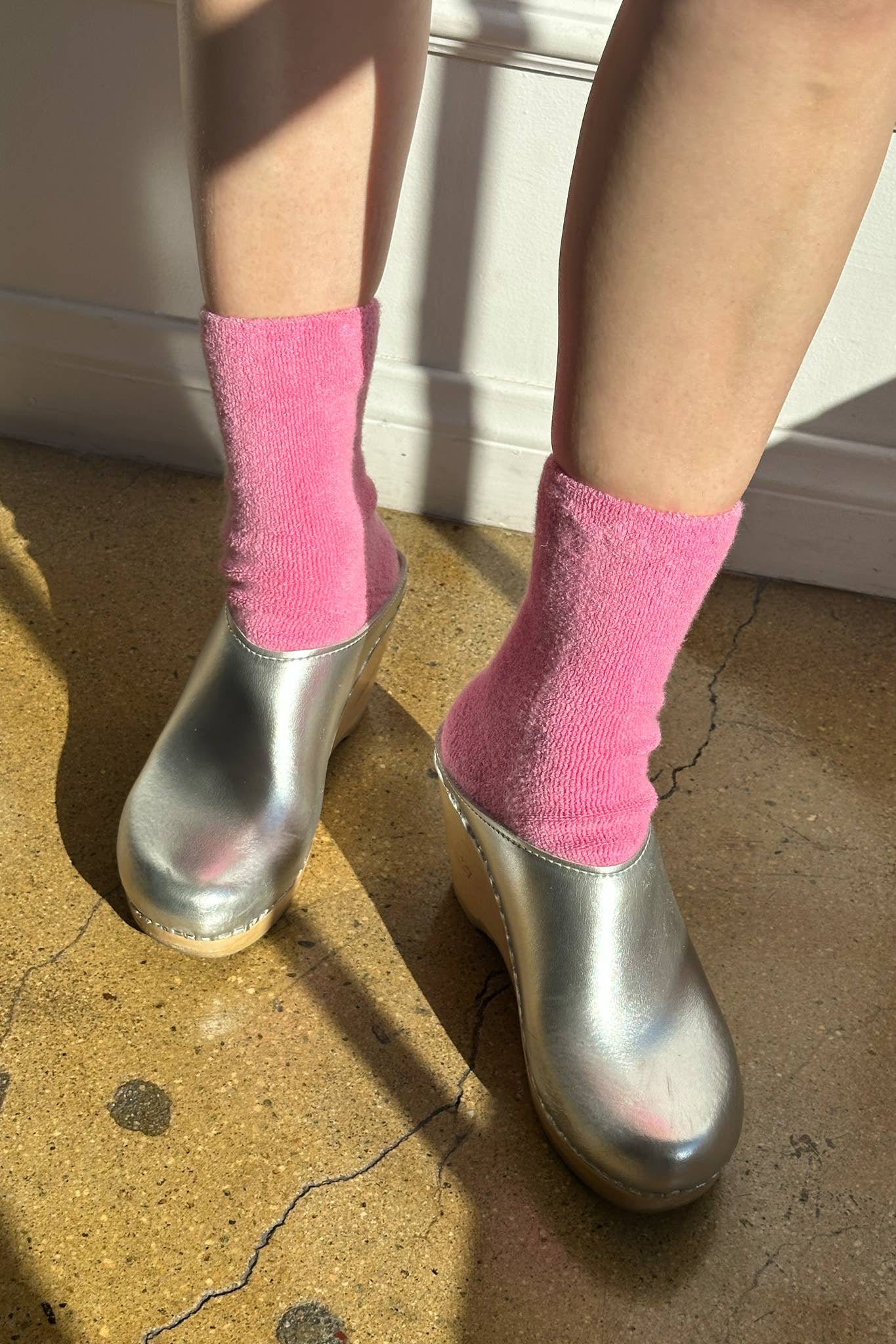 Le Bon Shoppe Cloud Socks: Bubble Gum