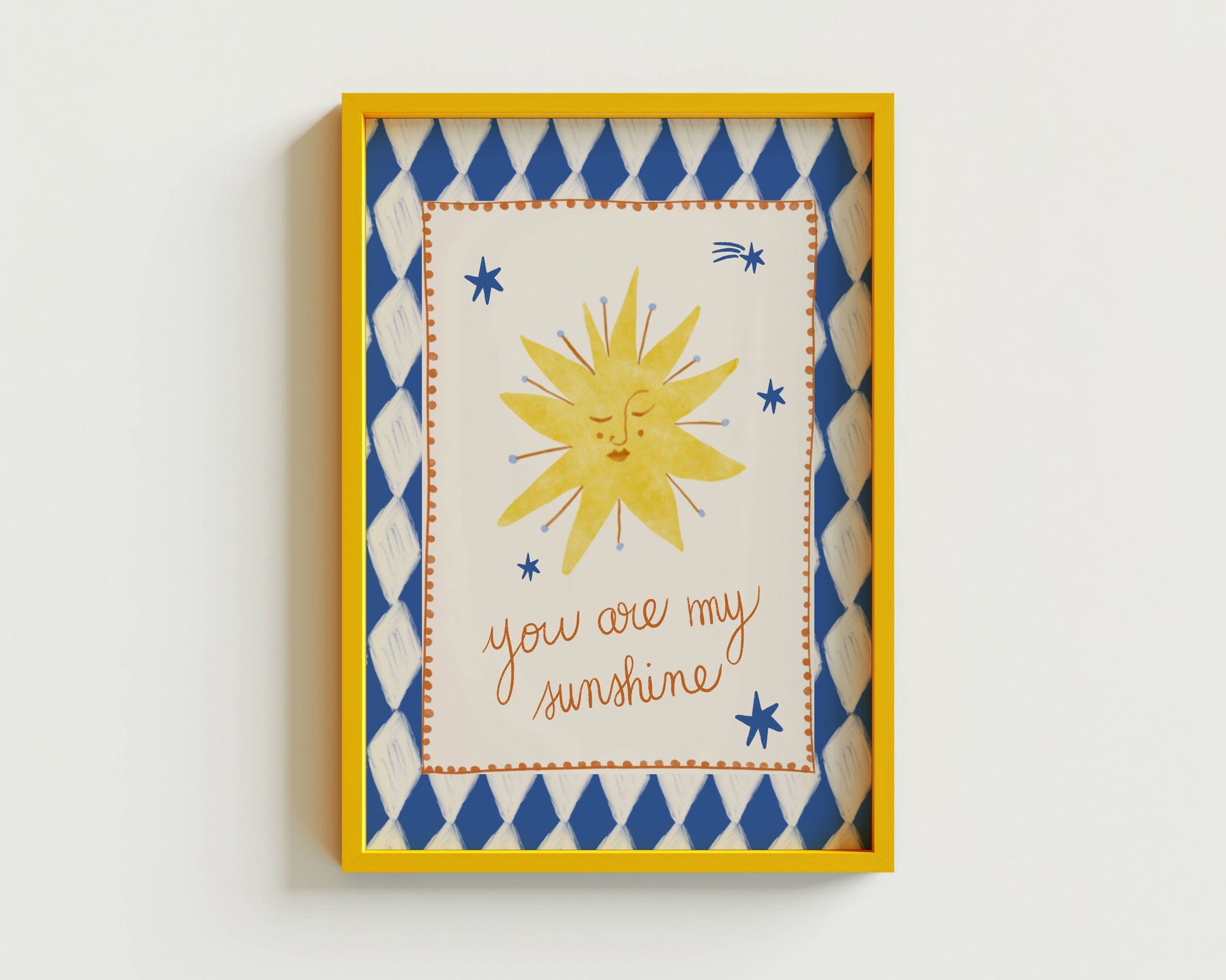 You are my sunshine print A4