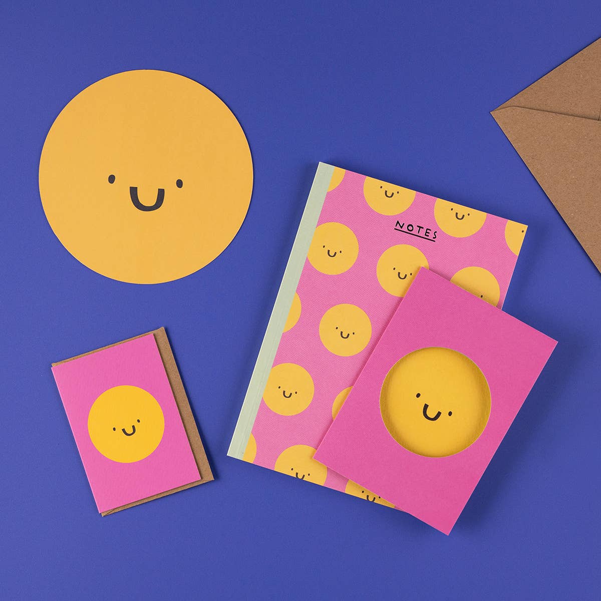 Happy Face - Die Cut Cards - Fun - Birthday Cards - Cute