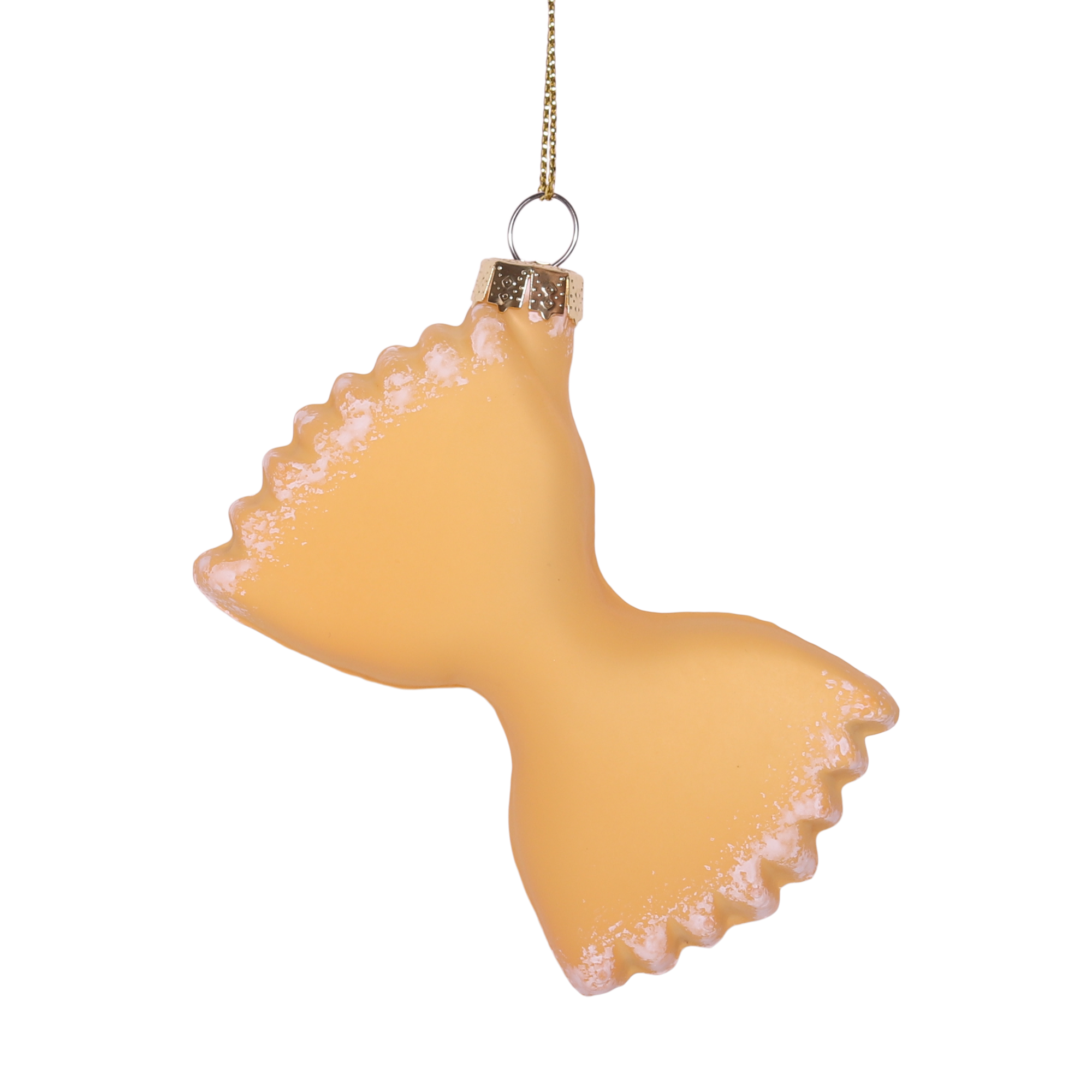 Pasta Bow Glass Christmas Bauble