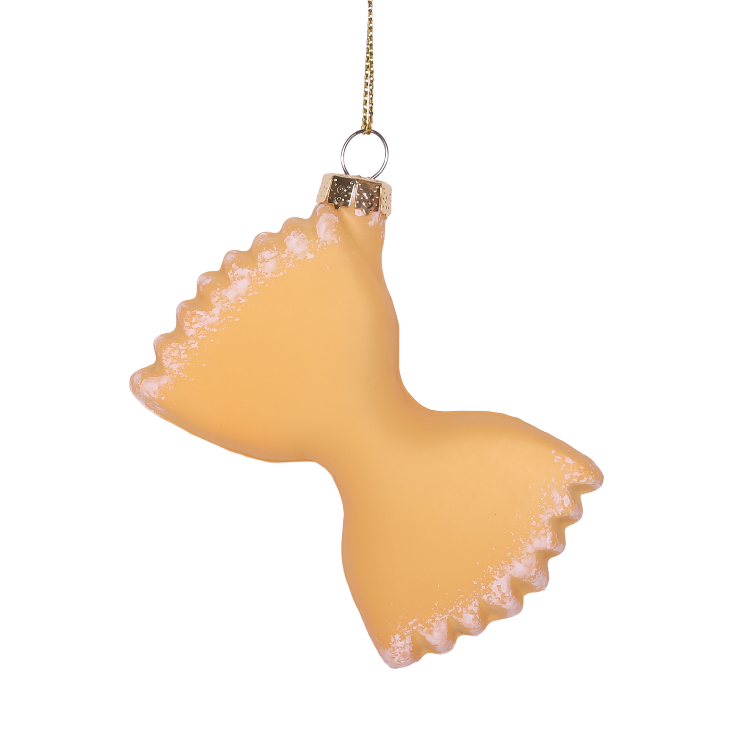 Pasta Bow Glass Christmas Bauble