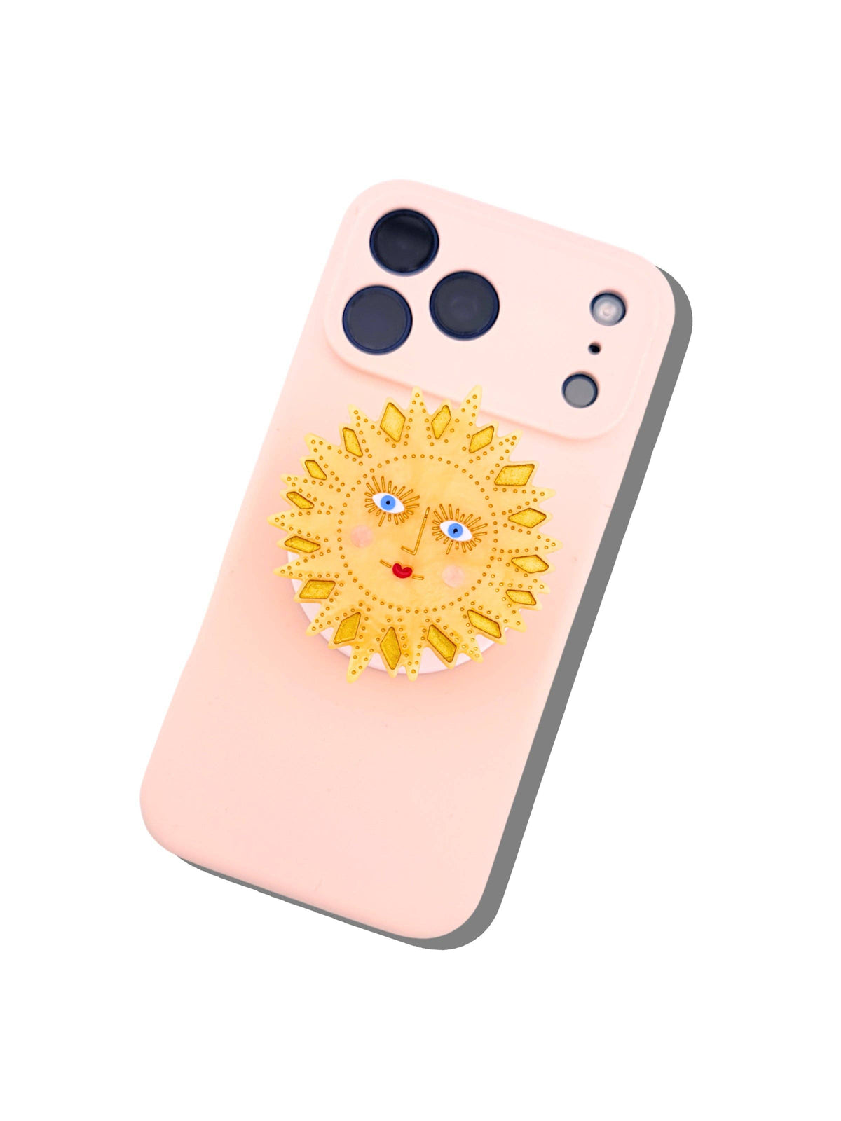 Hand-painted Celestial Sun GripCharm | Eco-Friendly