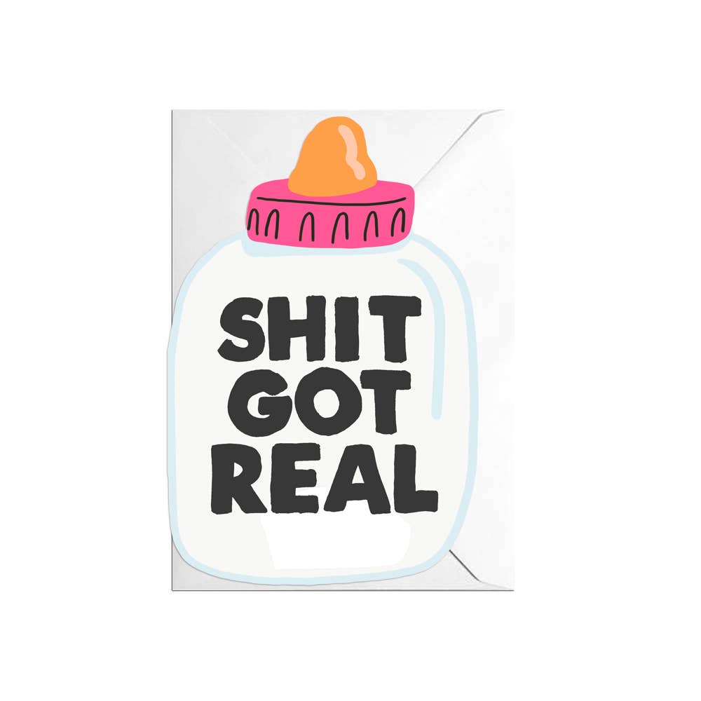 Baby Got Real Cut Out Card