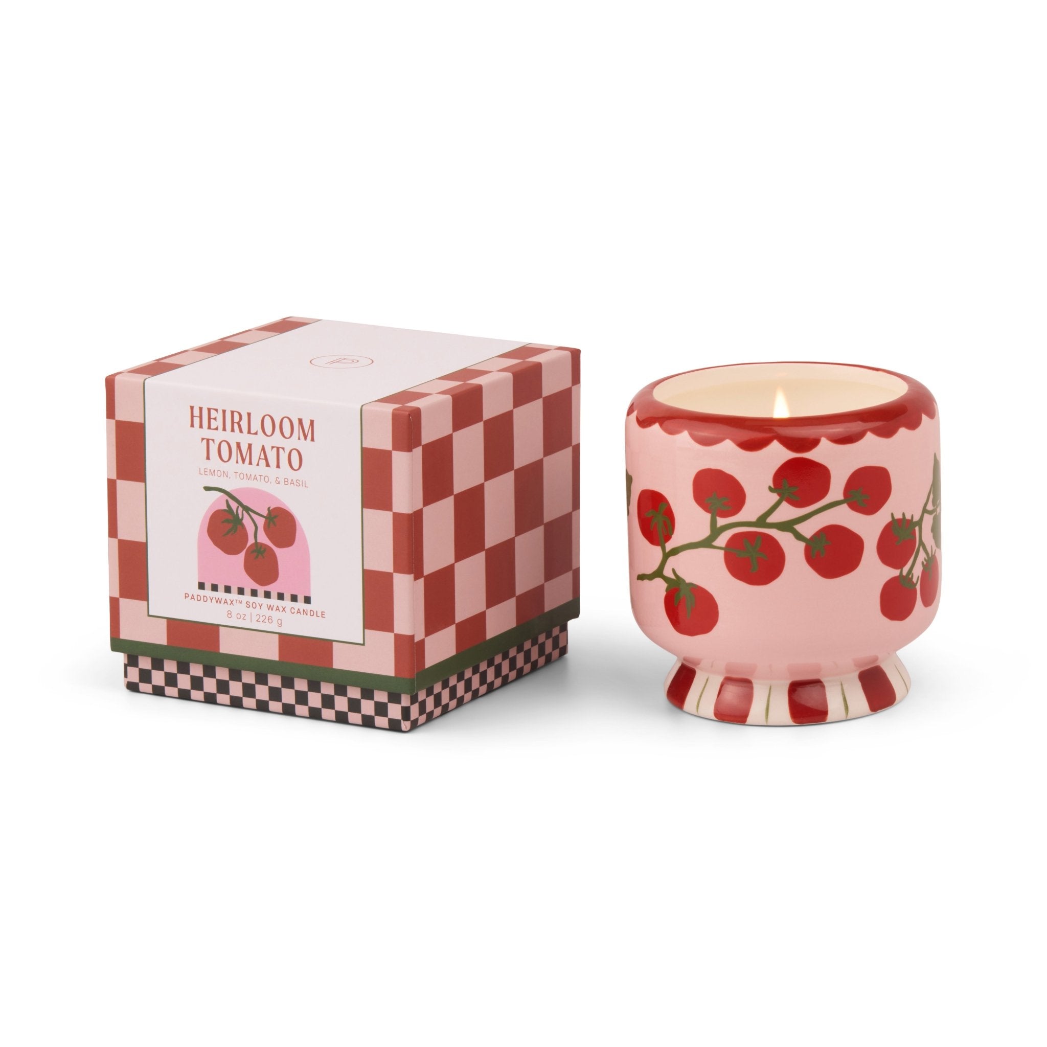 Adopo Tomato Vine Ceramic Boxed Candle - Heirloom Tomato - Designworks Modern Love Store Glasgow