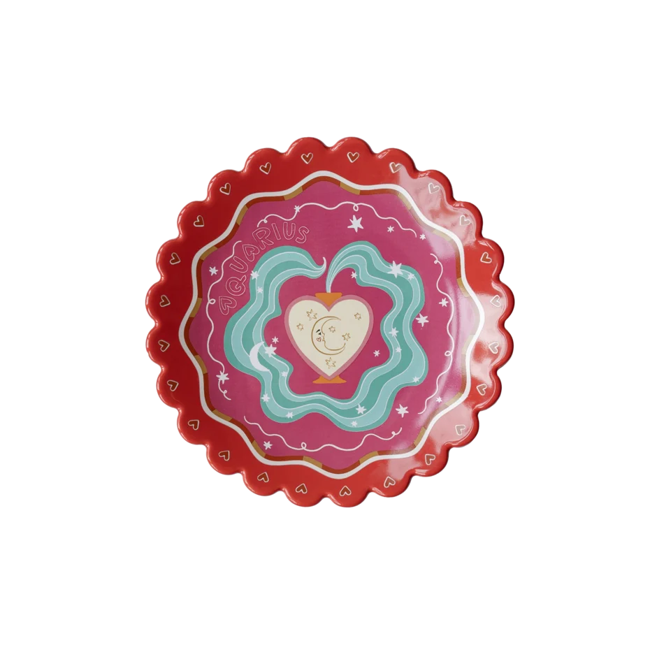 Zodiac Sign Plate - Aquarius | All The Luck In The World