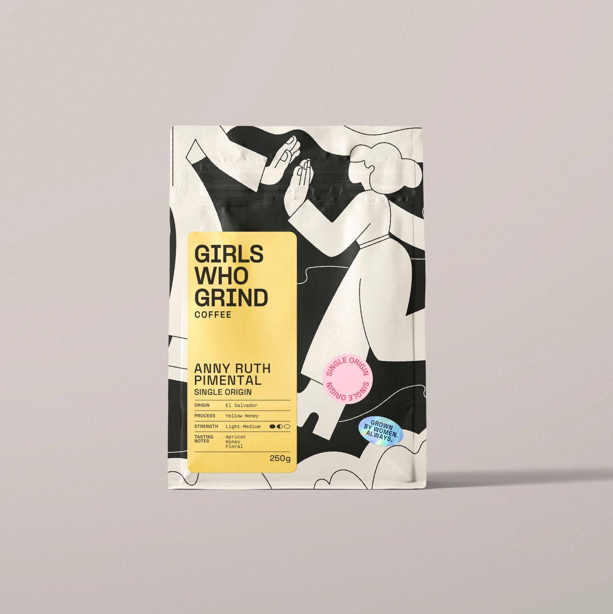 Anny Ruth Pimental: Wholebean / 250g - Girls Who Grind Coffee Modern Love Store Glasgow