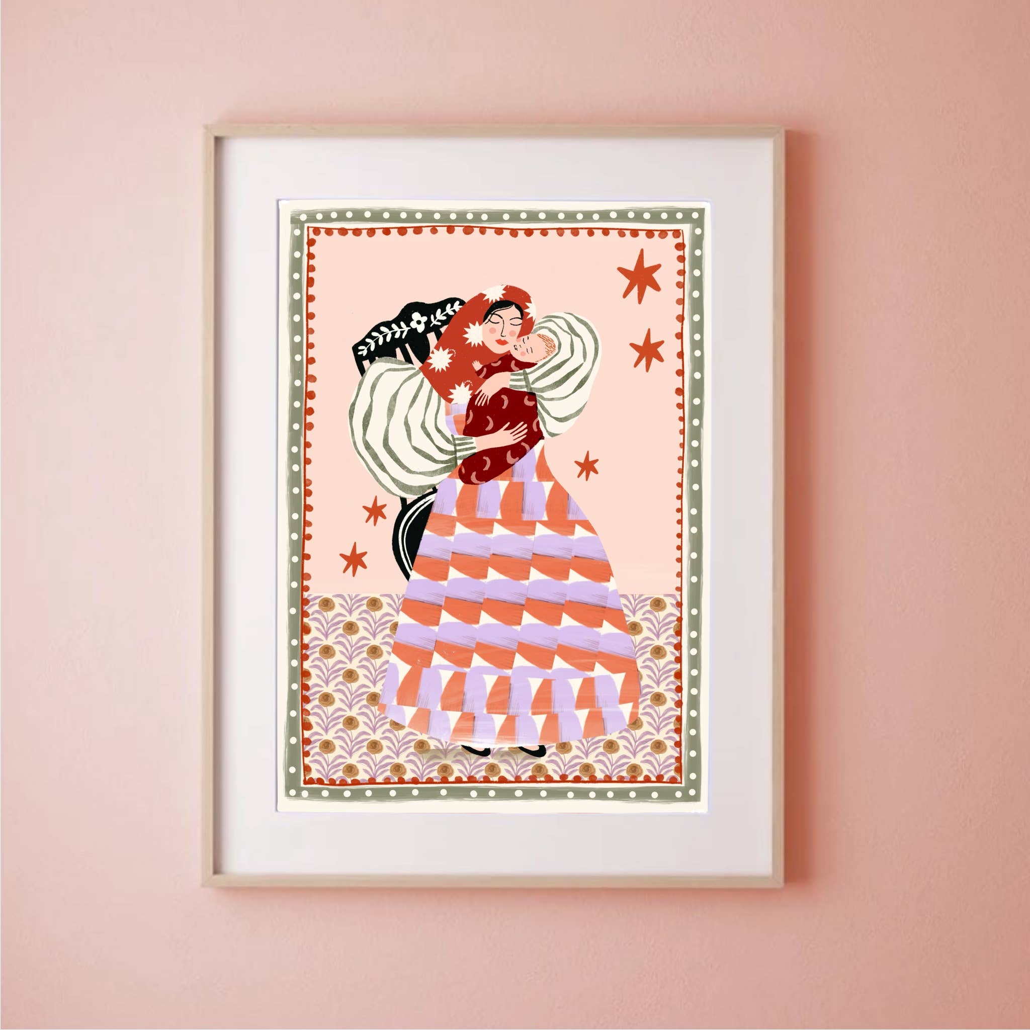 Folk Mum - A5 - art Carole Hillman Modern Love Store Glasgow