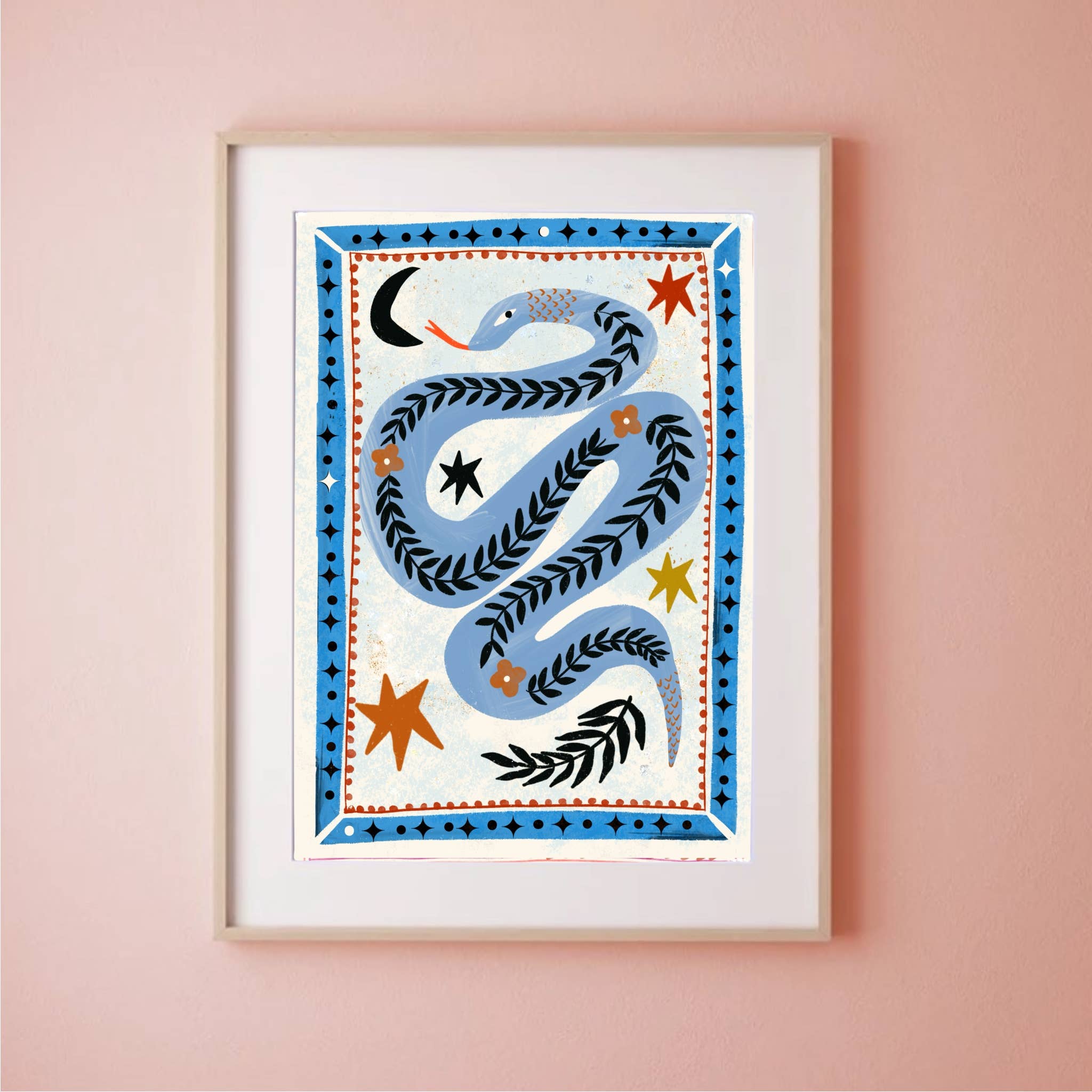 Snake Print - art Carole Hillman Modern Love Store Glasgow