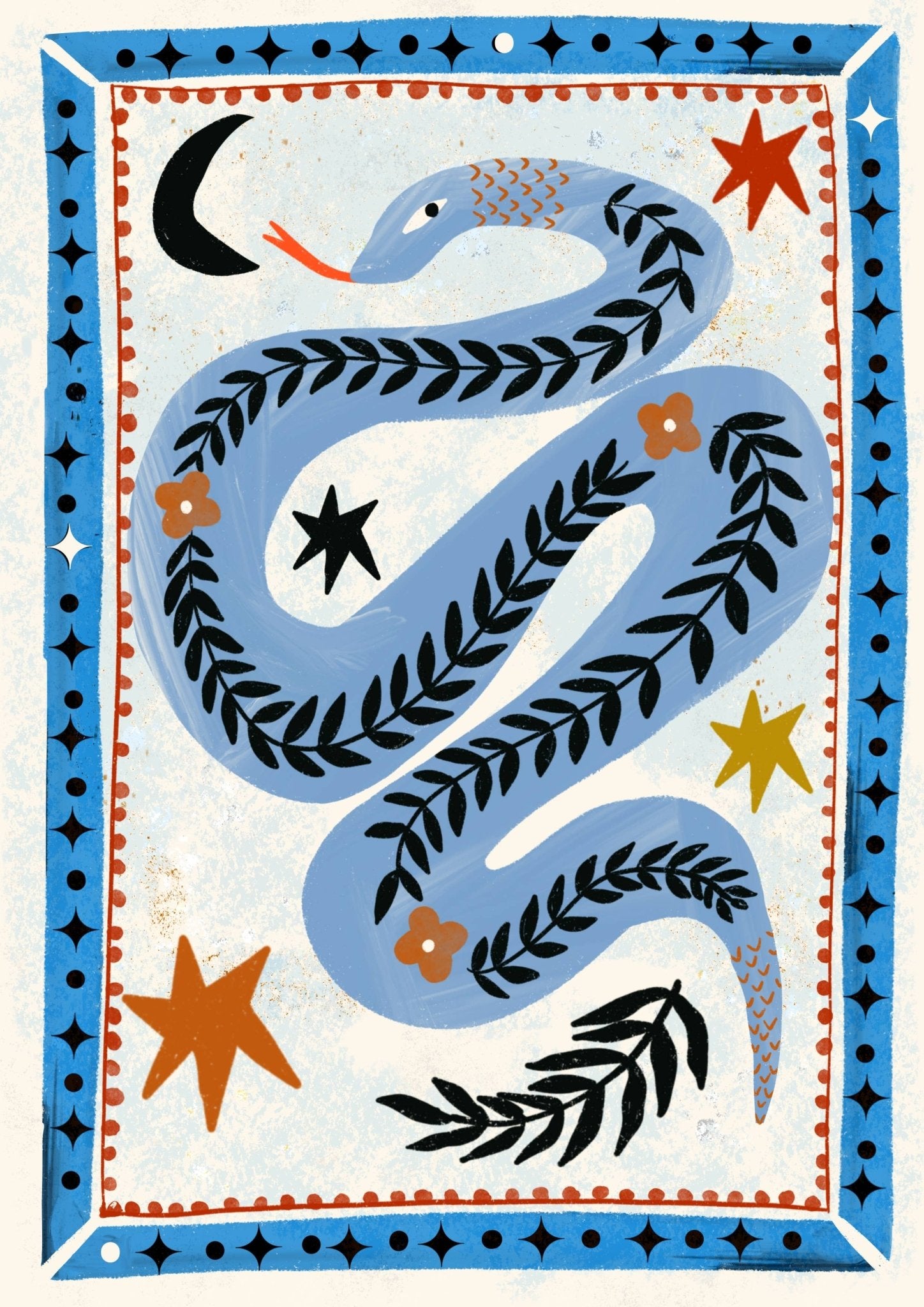 Snake Print - art Carole Hillman Modern Love Store Glasgow