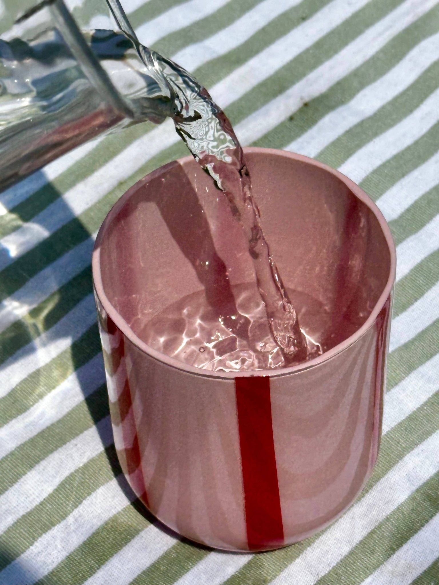 Atina Glassware: Pink & Red - MÆGEN Modern Love Store Glasgow