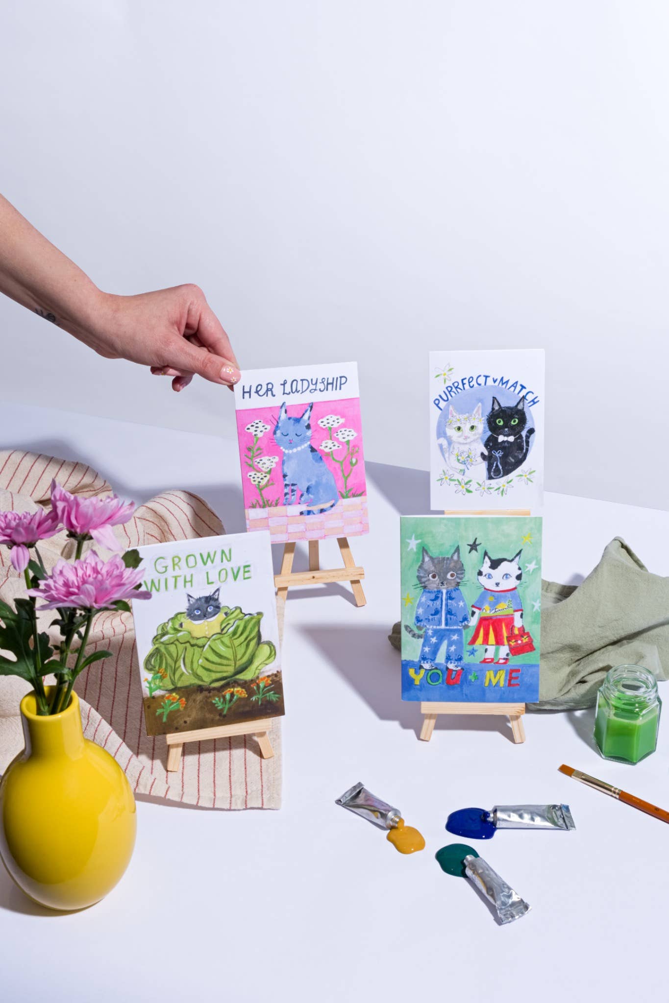 Cottage Cats New Home Card | New House Card | Moving Card