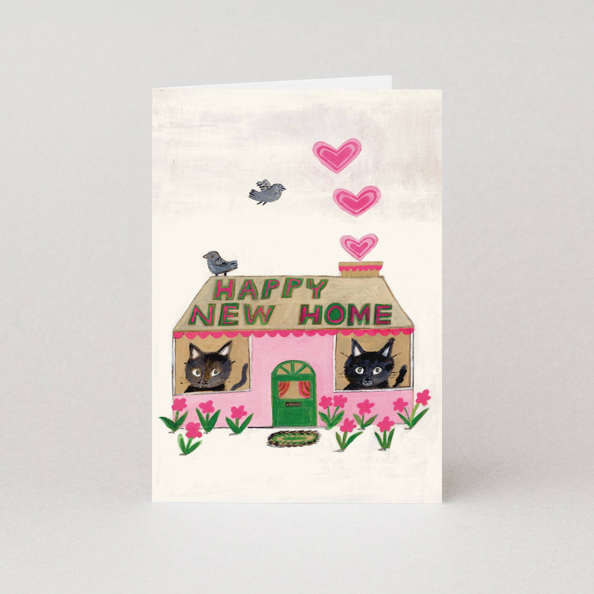 Cottage Cats New Home Card | New House Card | Moving Card