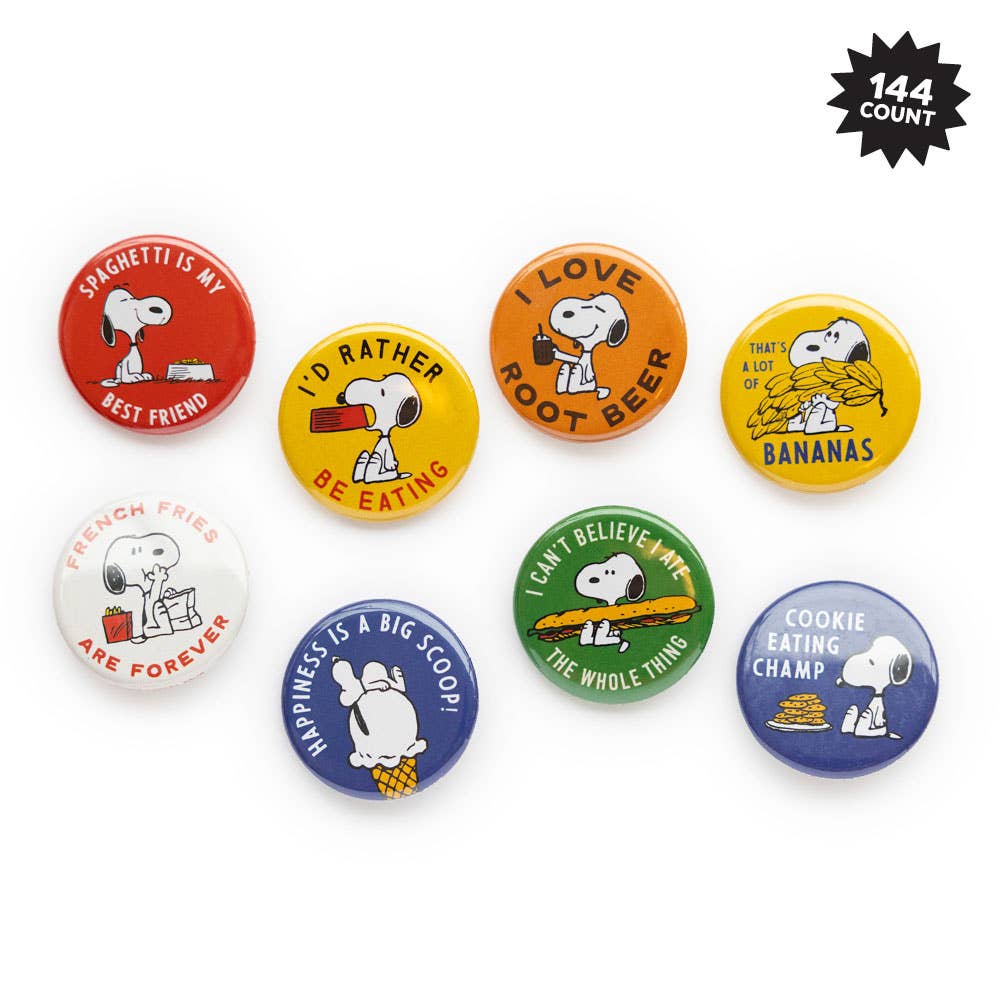 3P4 x Peanuts Snoopy Badge food edition - badge detail