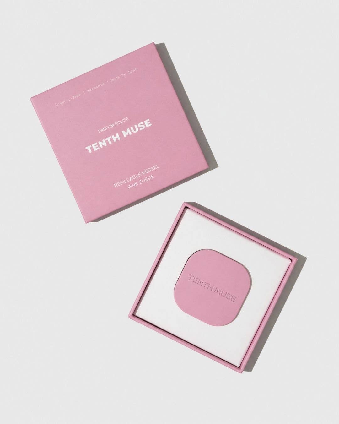 REFILLABLE VESSEL PINK SUEDE