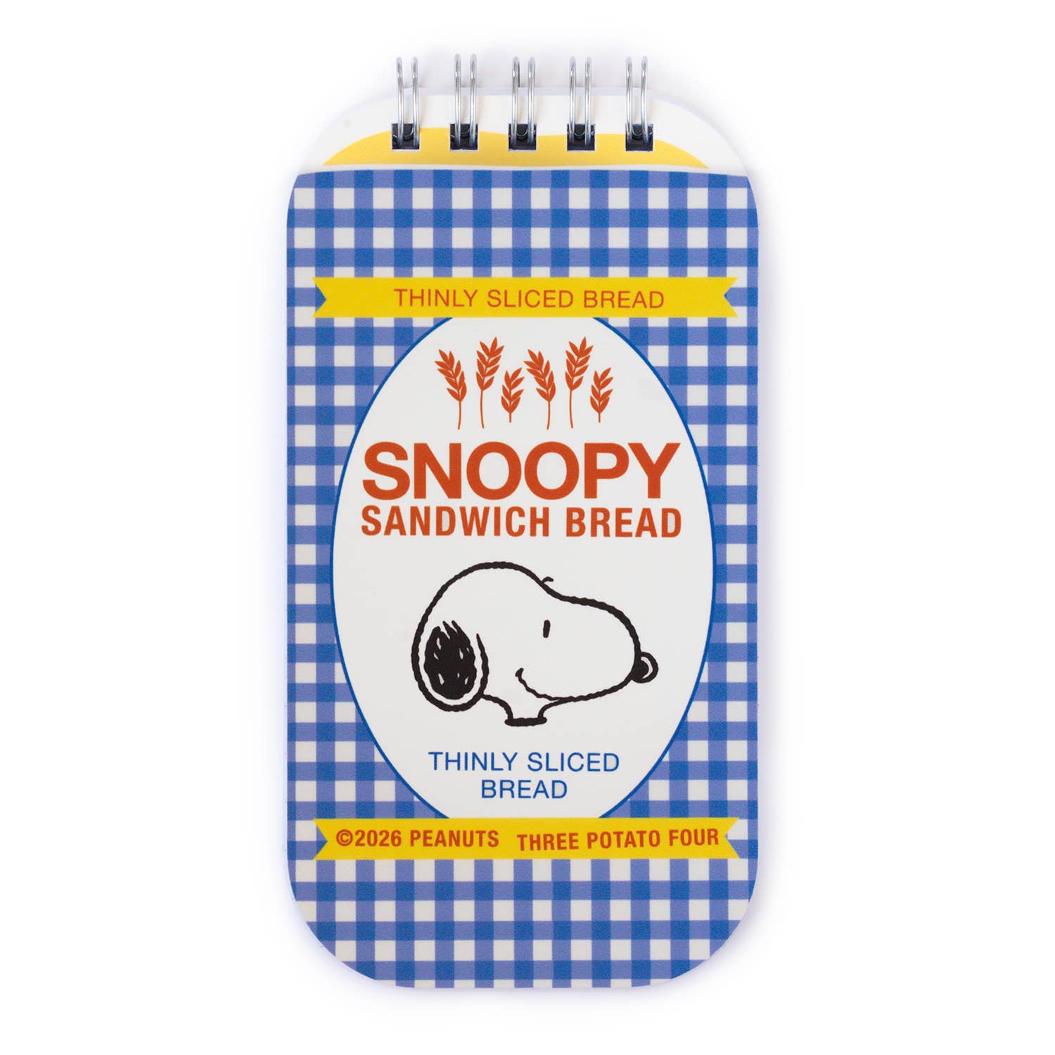 Snoopy Bread mini notebook by Three Potato Four, part of the Peanuts Grocery range