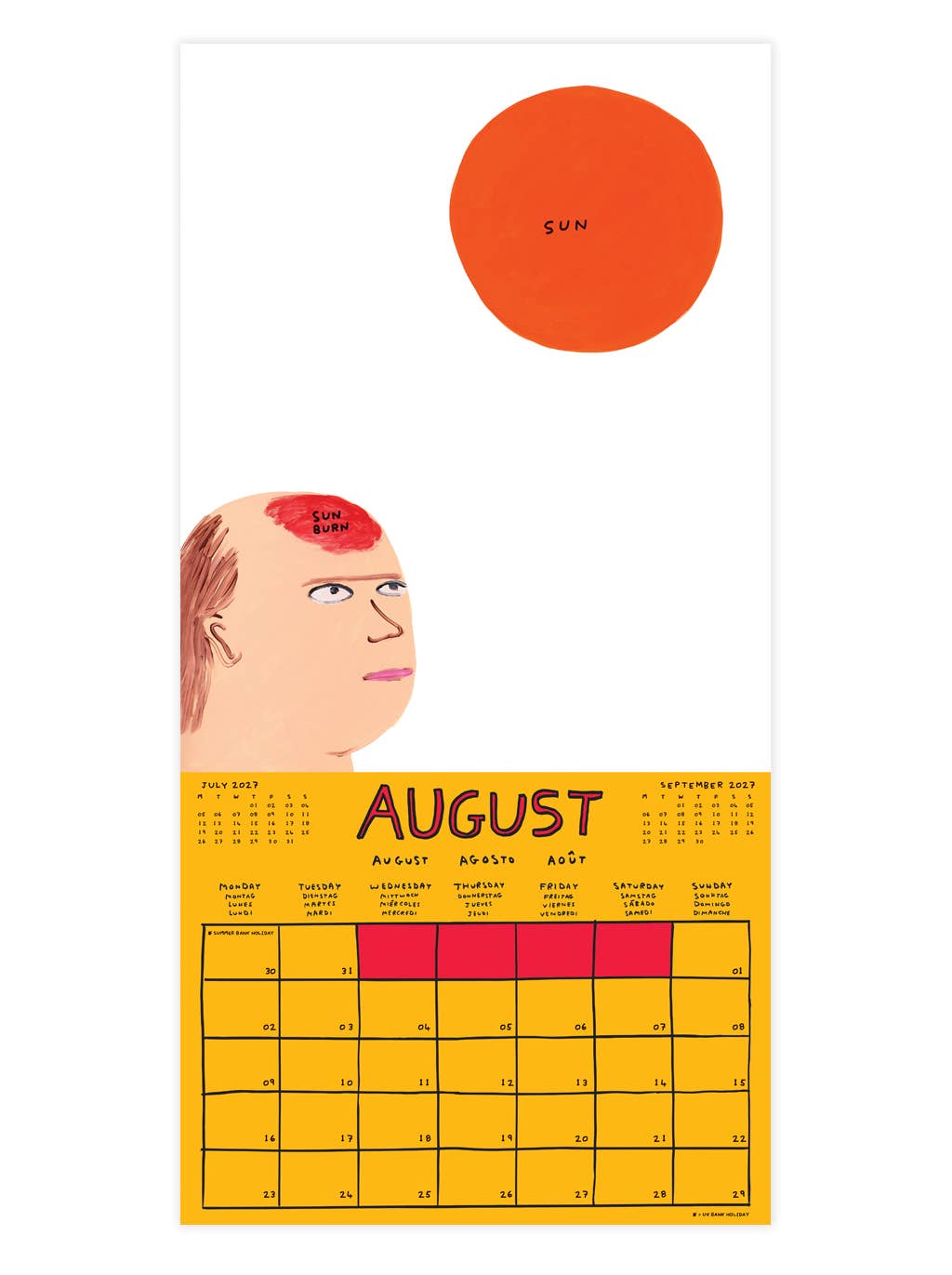 David Shrigley Official and Exclusive 2027 Wall Calendar