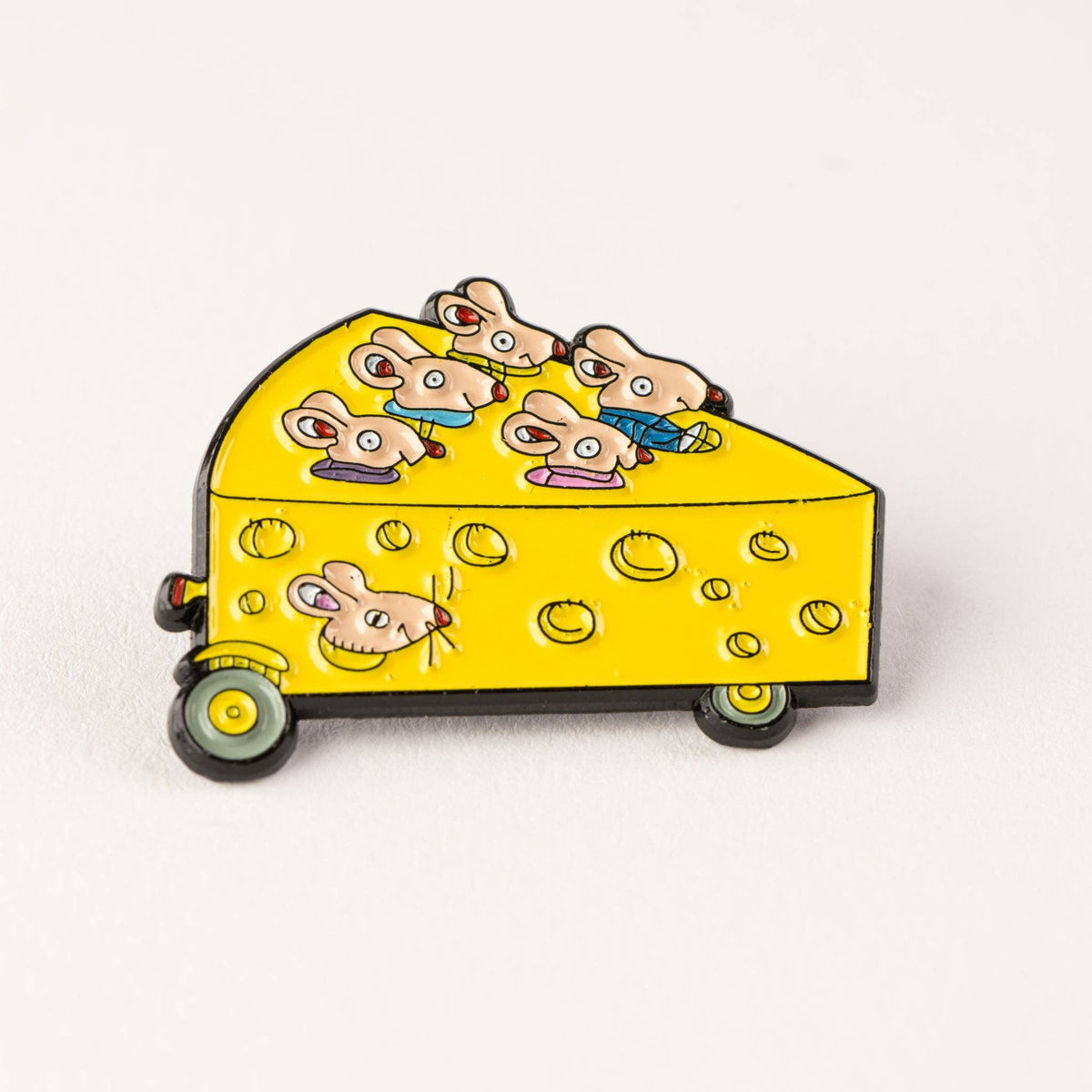 Magpie x Richard Scarry Cheesecar enamel pin