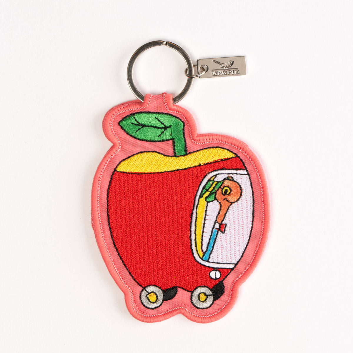 Magpie x Richard Scarry Applecar key charm