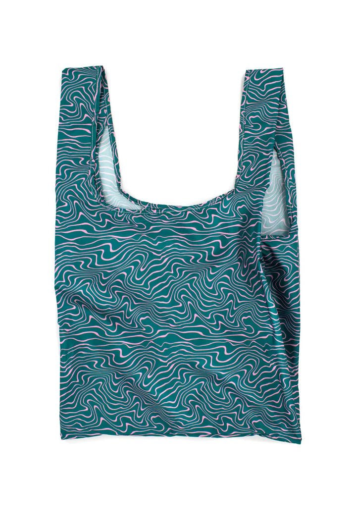 Contours Green & Pink I Medium Reusable Bag accessories  bag