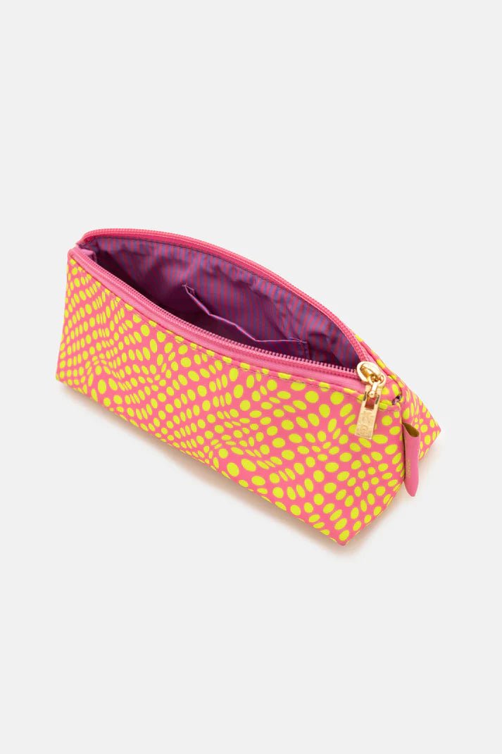 Essentials Case Twisted Polka Pink & Yellow accessories  bag