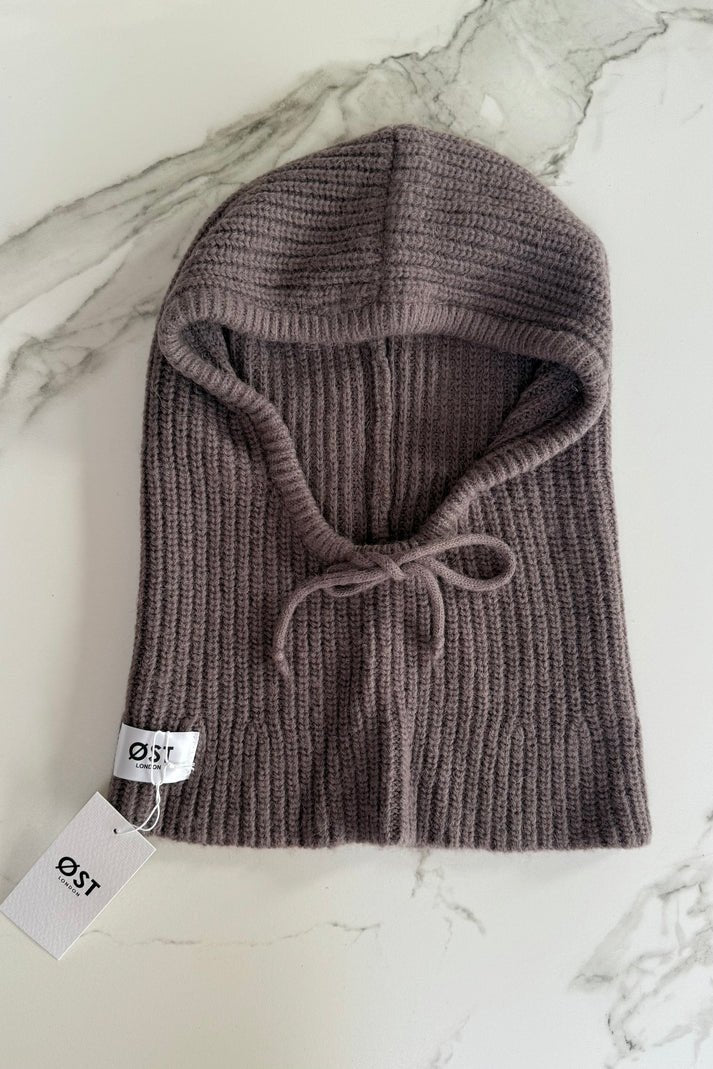 Ost Knitted Hood - Taupe accessories  balaclava