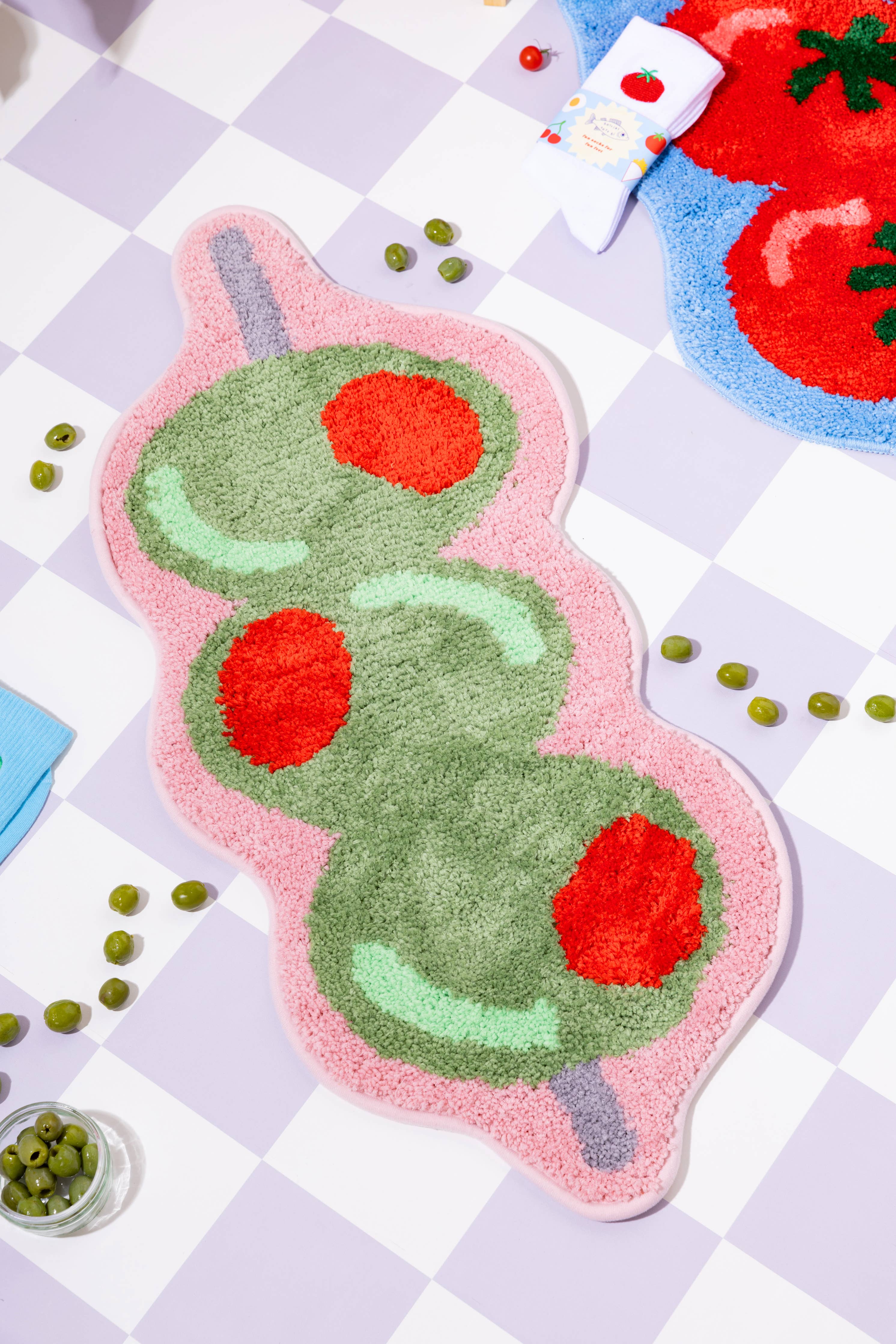 Olive Bath Mat